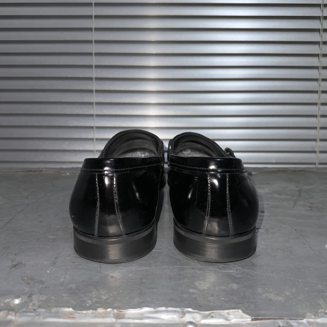 00s 빈티지 블랙 프라다 스포츠 버클 로고 로퍼 상품이미지6