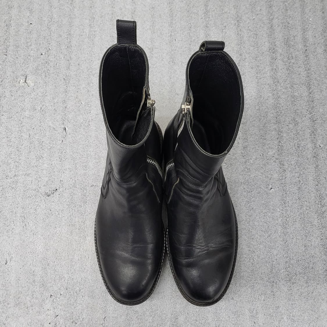 라메르마메종 블랙 가죽 앵클 부츠 270mm 상품이미지1