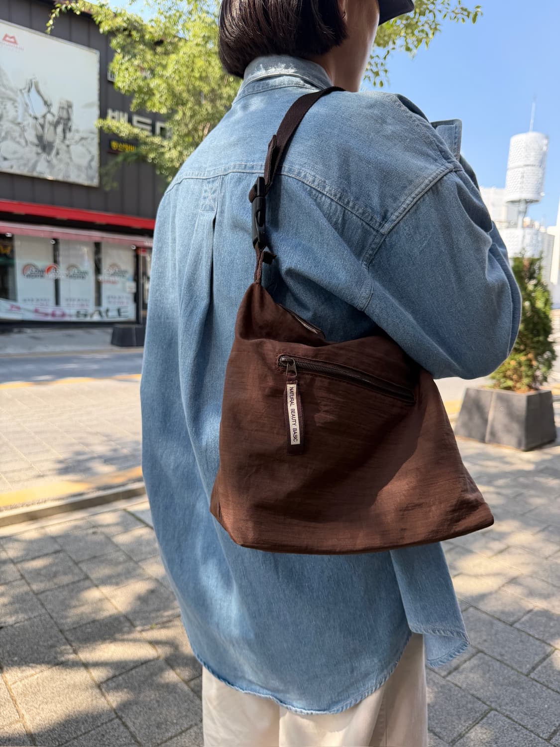 Natural Beauty Basic Nylon Shoulder Bag 상품이미지2