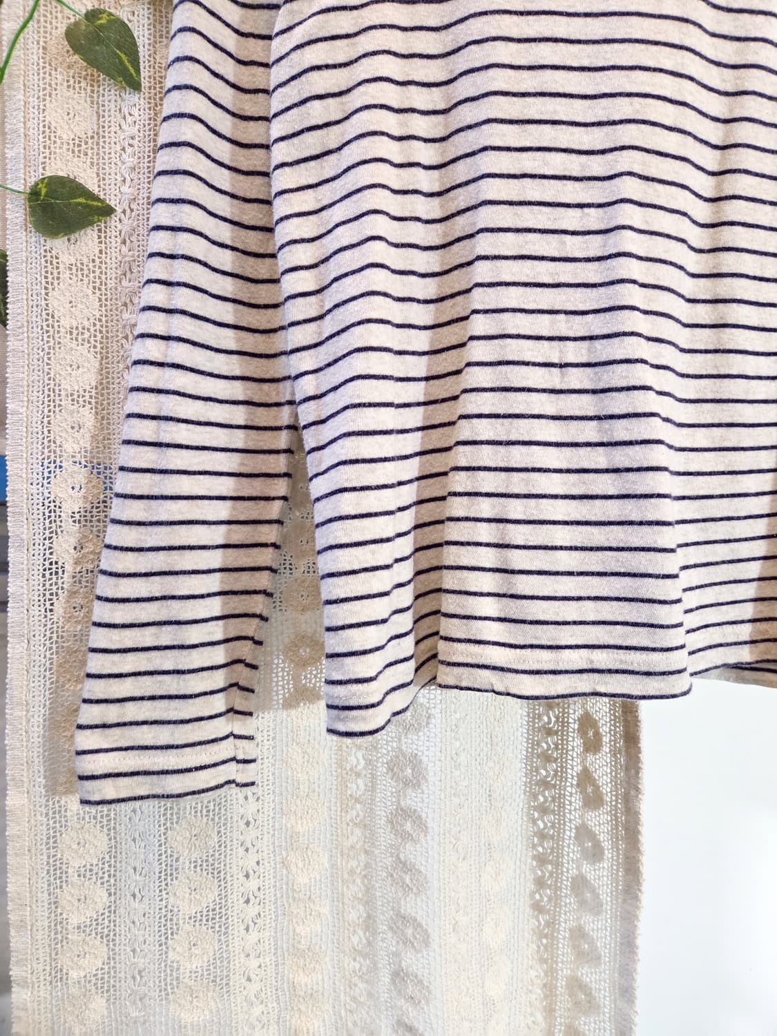 sm2 스트라이프 목폴라 슬리브 상품이미지3