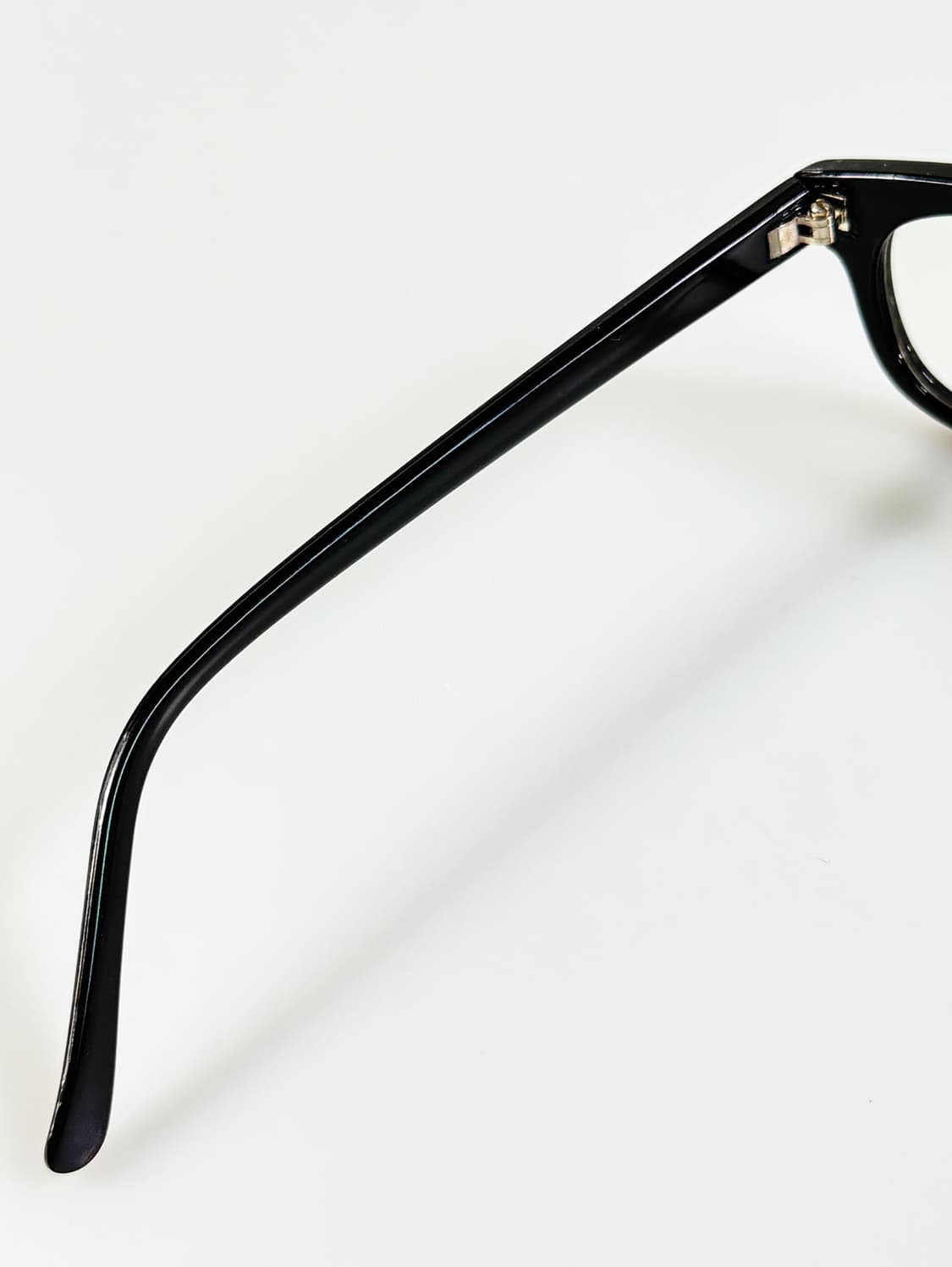 90s 블랙 뿔테 스퀘어 프레임 빈티지 안경 상품이미지7
