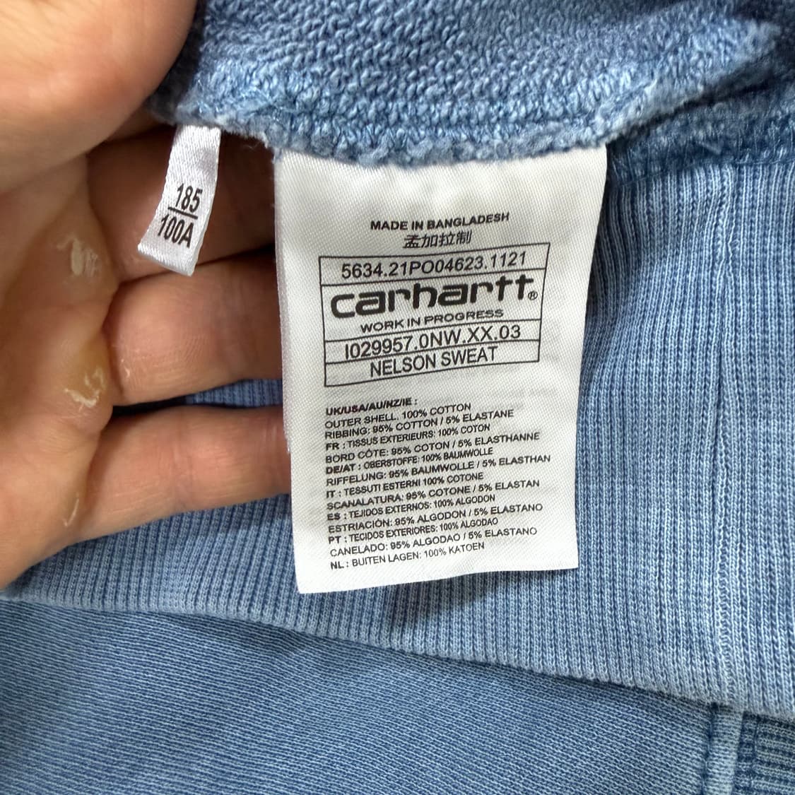 XL 칼하트 넬슨 오버핏 맨투맨 0130T1 상품이미지4