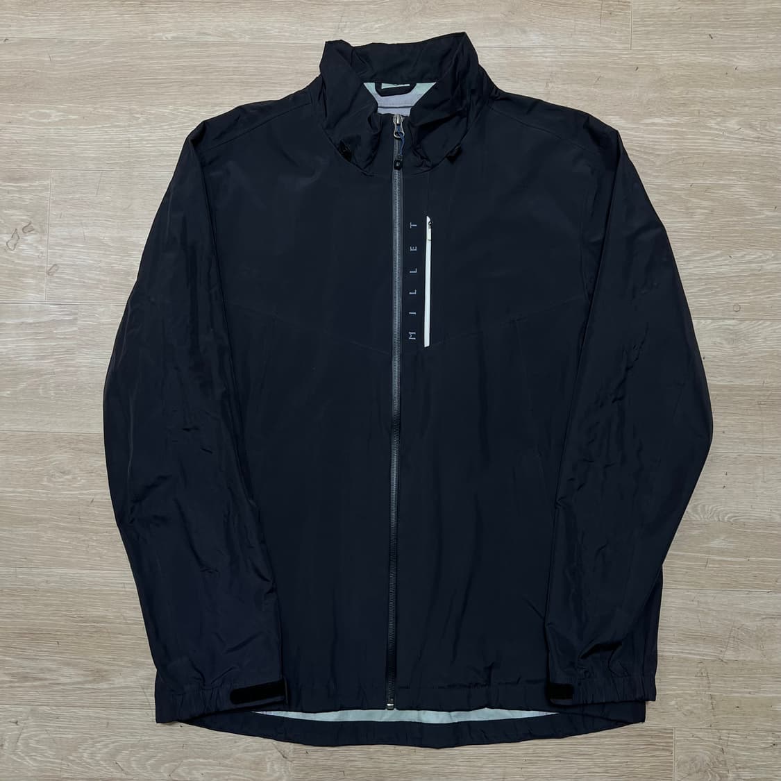 밀레 마운틴 등산복 로고 바람막이 집업자켓 [블랙] L/100 상품이미지1