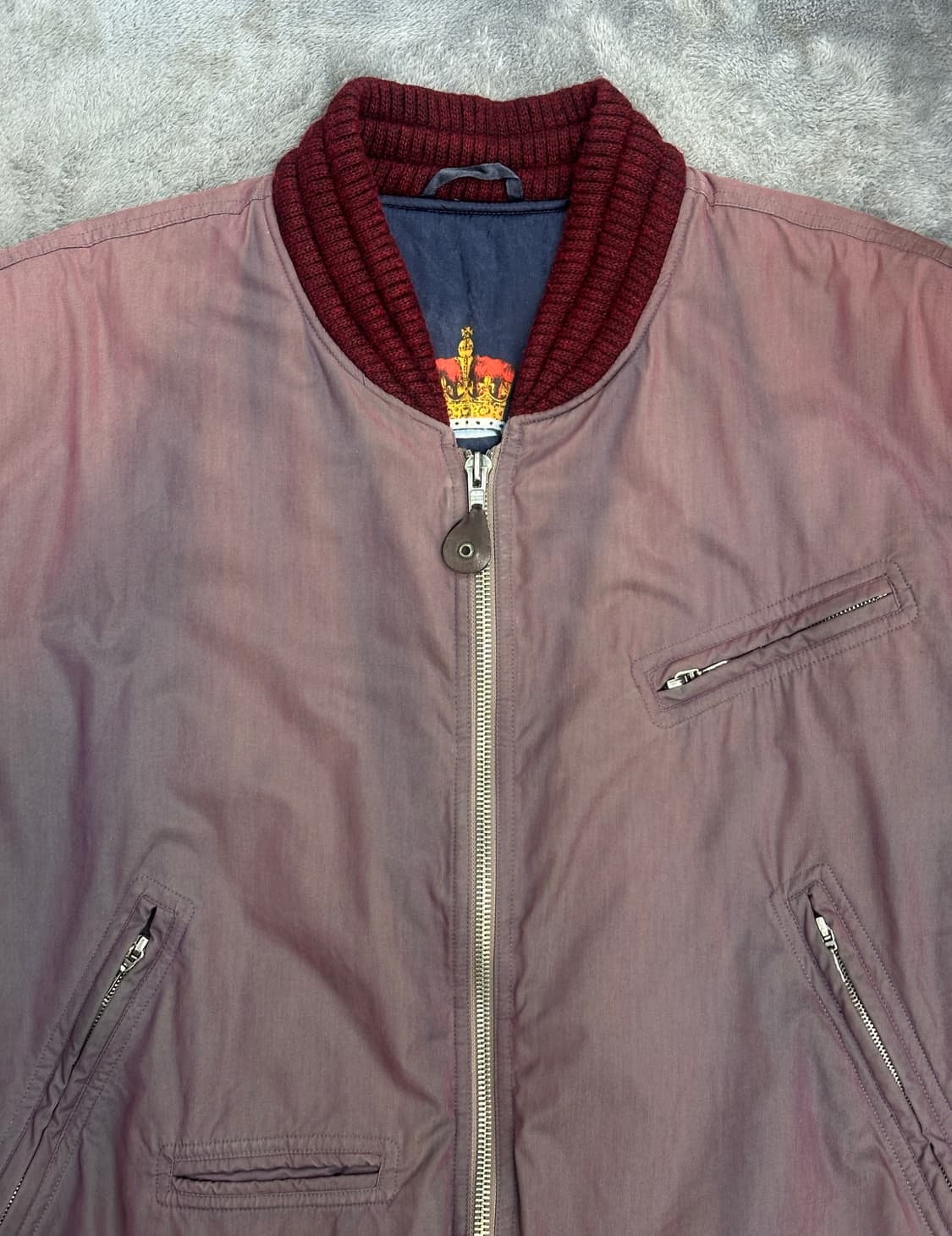 80s HUGO BOSS 봄버 자켓 XL 상품이미지4