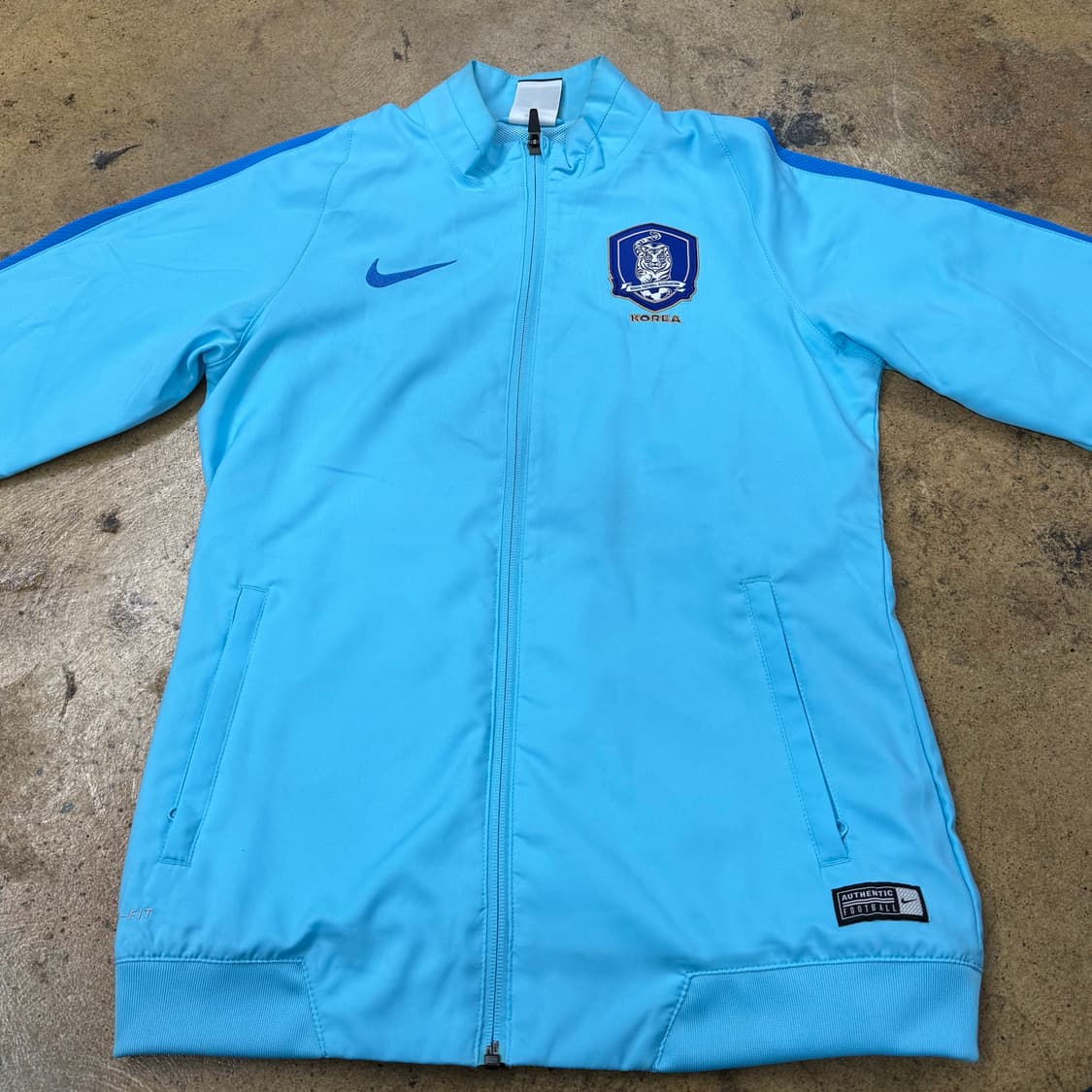 [정품/M] 나이키 대한민국 축구 국가대표 트랙탑 져지 블루 b15 상품이미지3