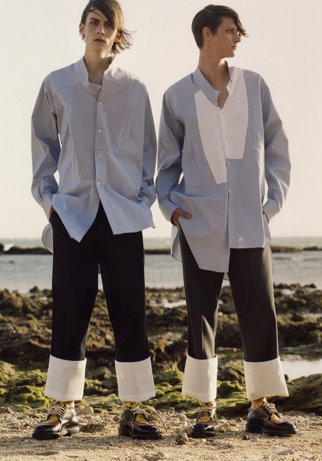 로에베 오버핏 비대칭 셔츠 상품이미지3