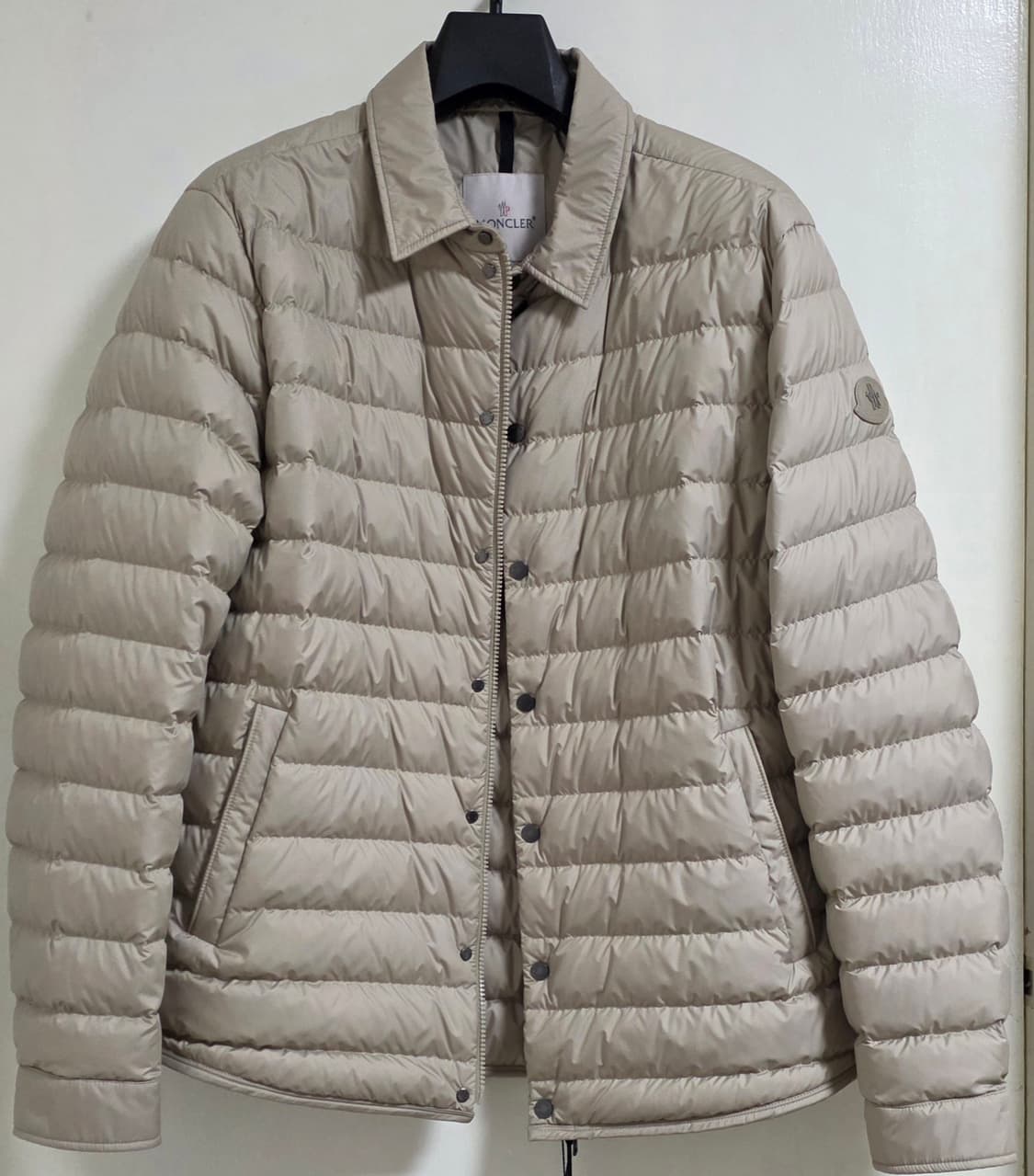 25SS 몽클레르 부르동 다운 셔츠 자켓 라이트 베이지 / 5 상품이미지2
