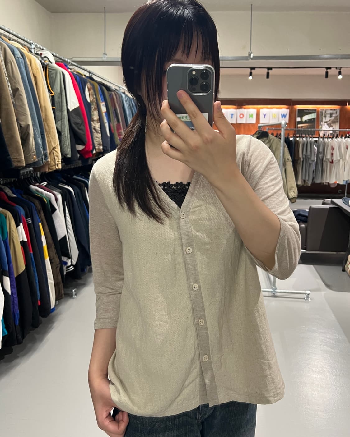 빈티지 린넨 셔츠 자켓 상품이미지1
