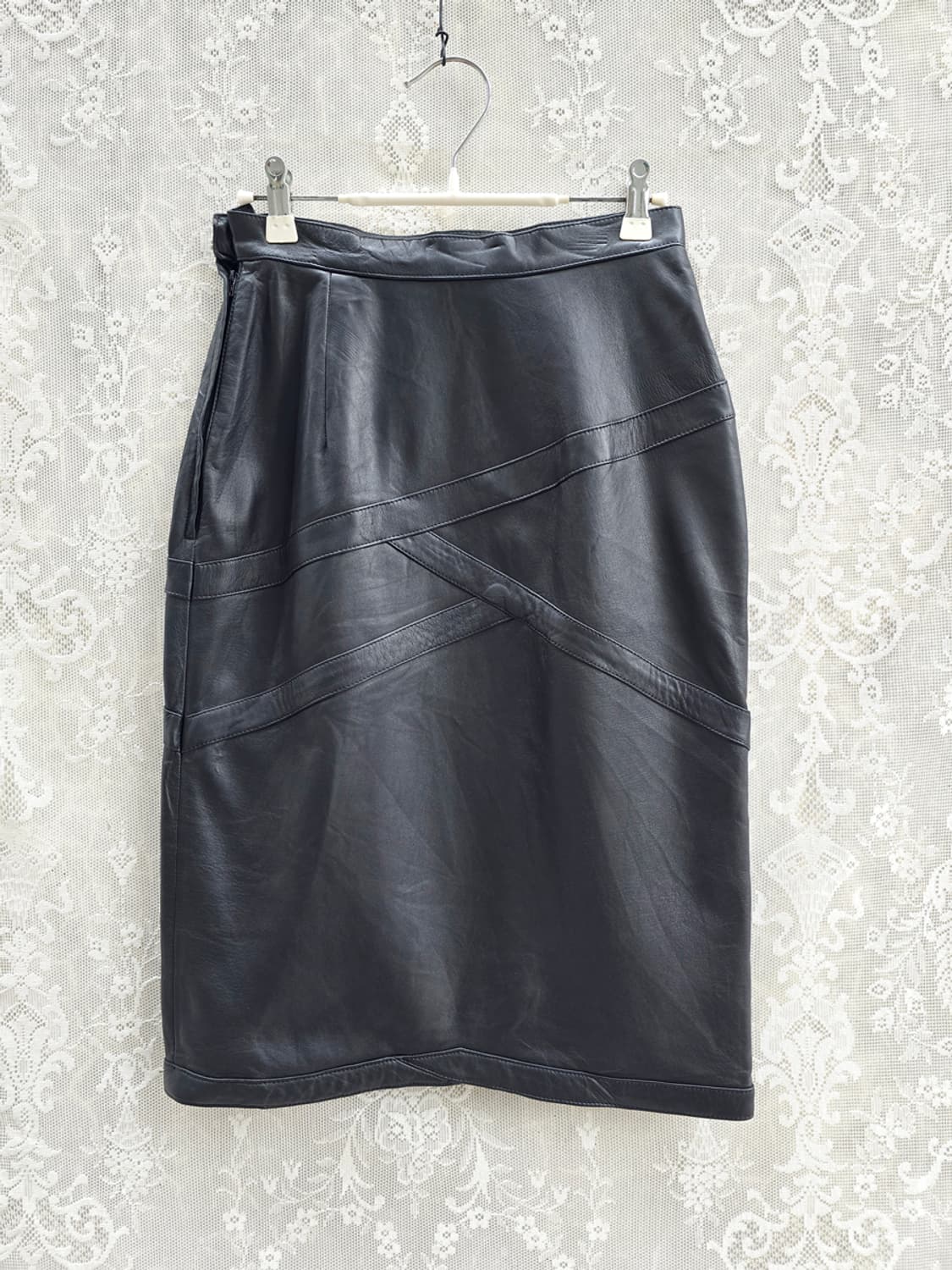 빈티지 천연 양가죽 스커트 상품이미지5
