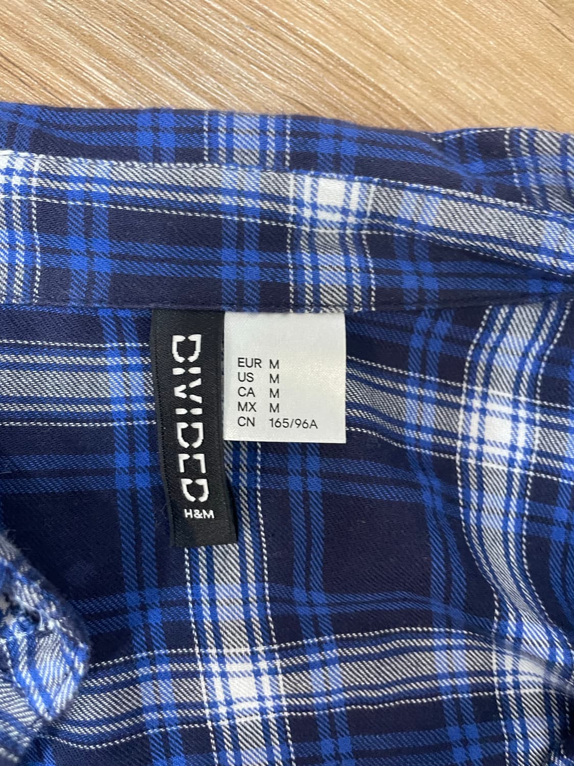 H&M 크롭 체크 셔츠 상품이미지2