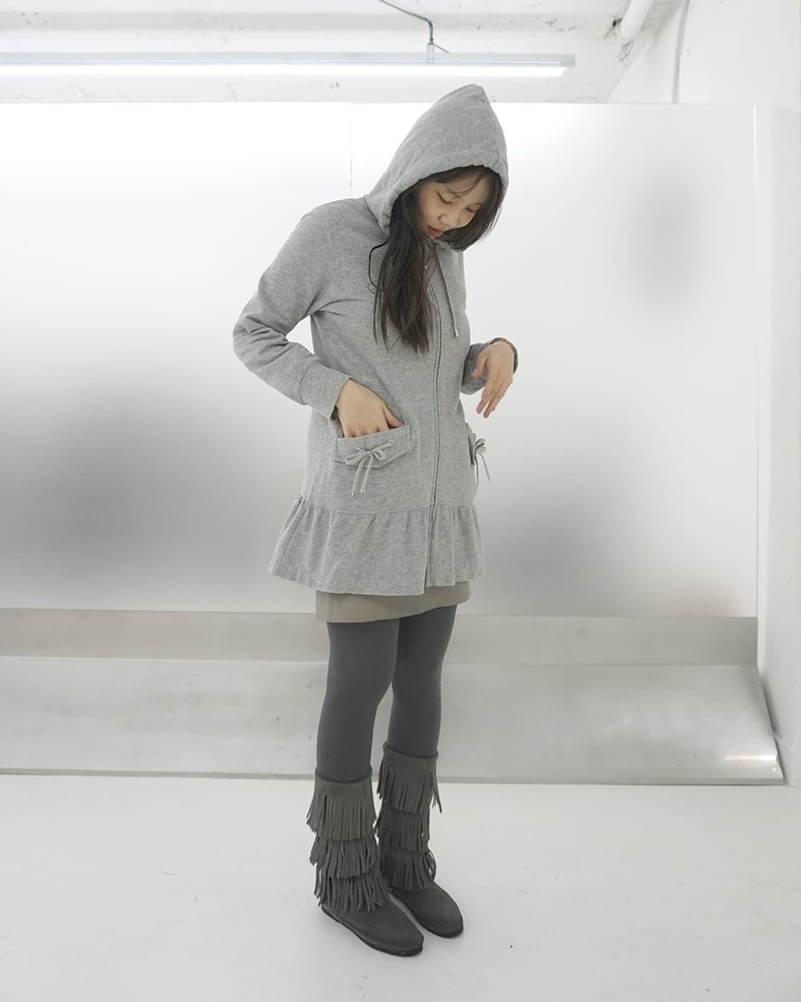 Courreges hoodied zip up 상품이미지2