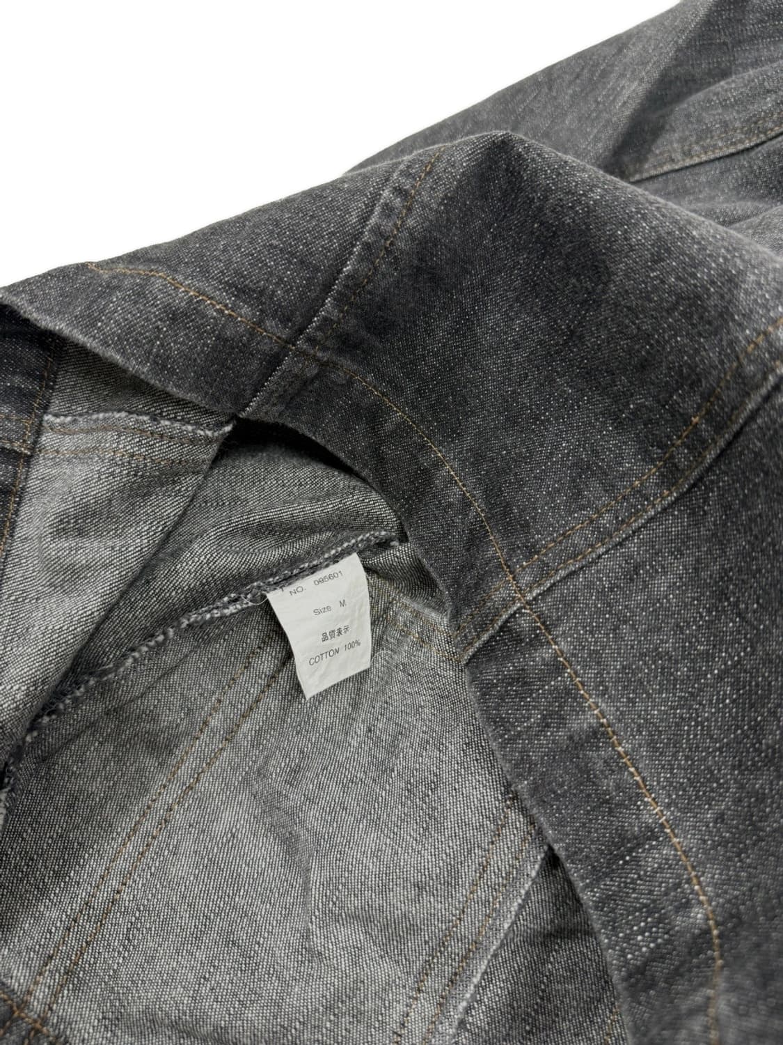 빈티지 Detail 블랙 벨트 포켓 라인 데님 자켓 상품이미지5