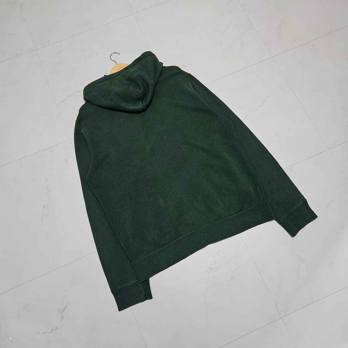 XL) 00's 폴로 랄프로렌 그린 기모 후드집업 상품이미지3