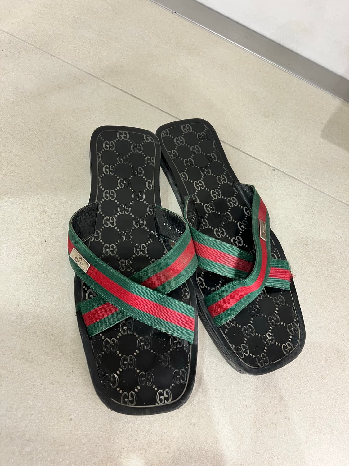 구찌 삼선 슬리퍼 상품이미지1