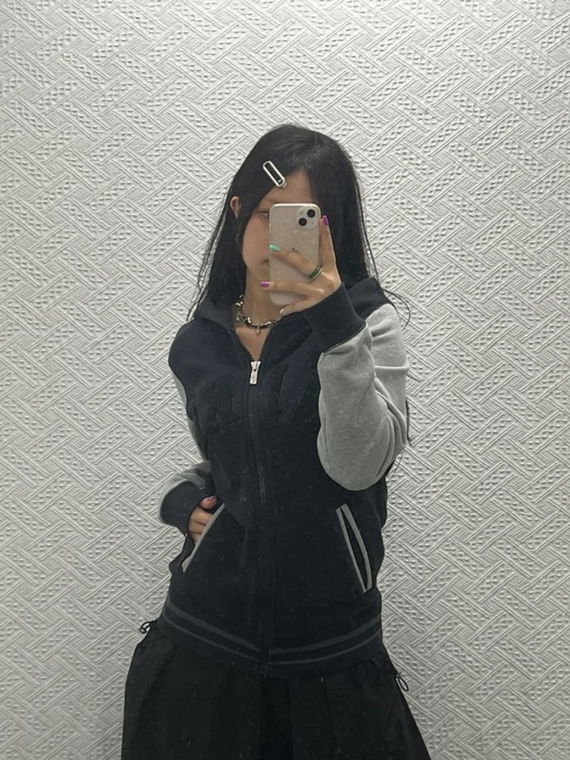 나이키 올드스쿨 배색 바시티 후드집업 M C06724 상품이미지1