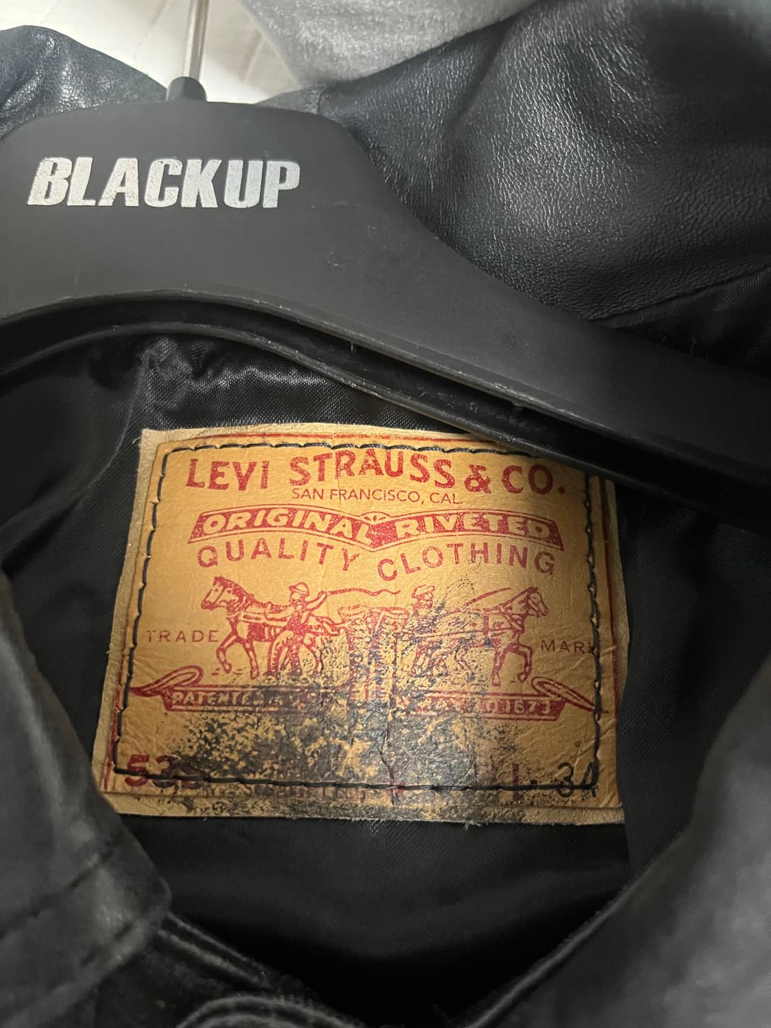 리바이스 레더 트러커 자켓 상품이미지4