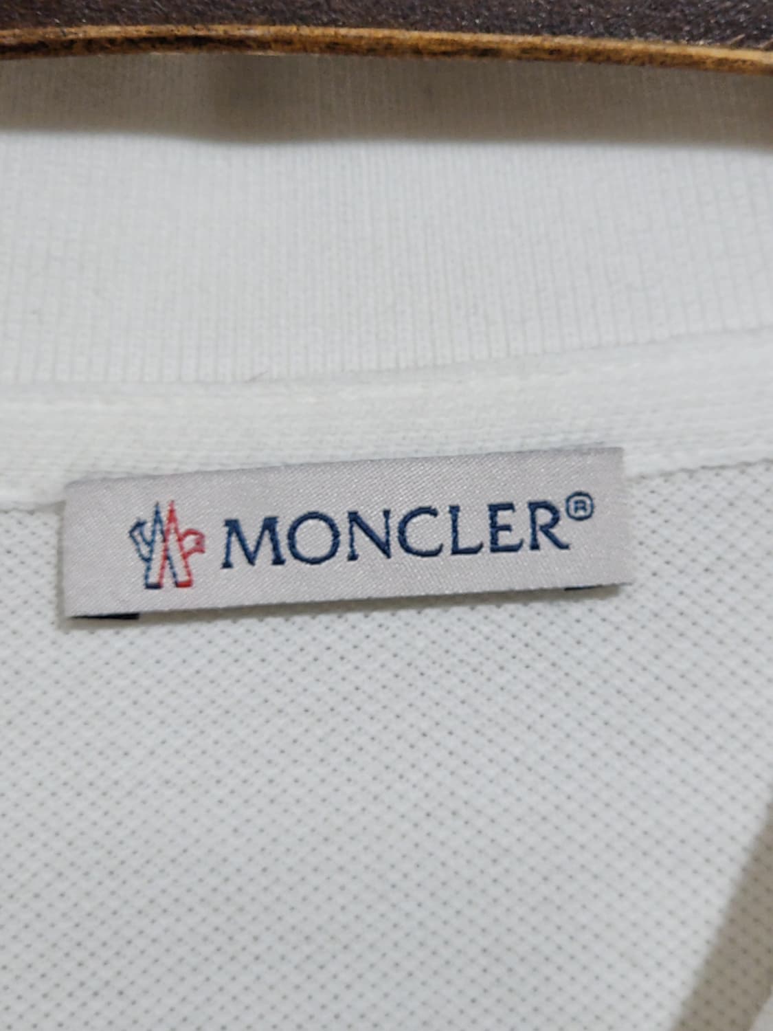 (M) 몽클레어 반팔 카라티 화이트 PK 몽클레르 티셔츠 매장판  상품이미지3