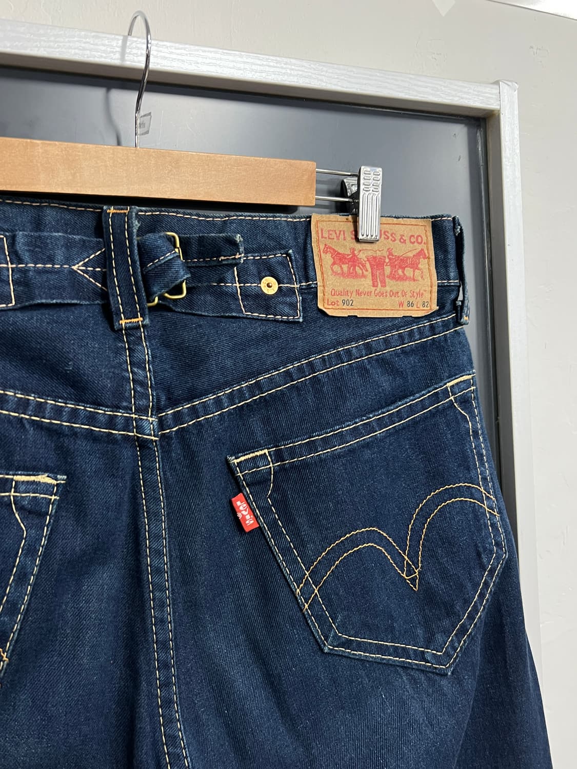 Levis Type1 902 리바이스 와이드핏 인디고 데님 팬츠 상품이미지2