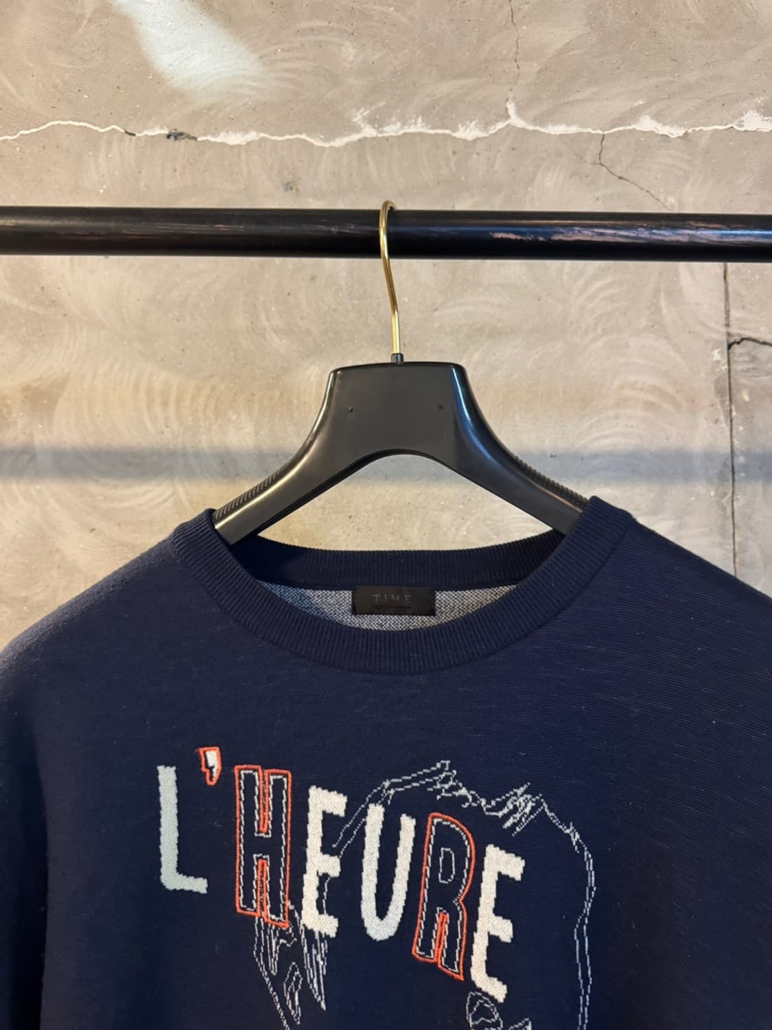 타임옴므 그래픽 니트 100 상품이미지3