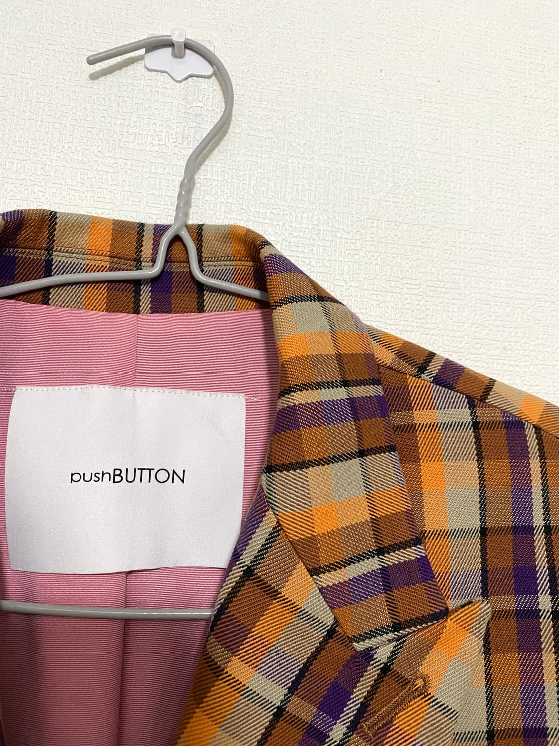 푸쉬버튼 유니크 BINDING체크자켓 상품이미지6