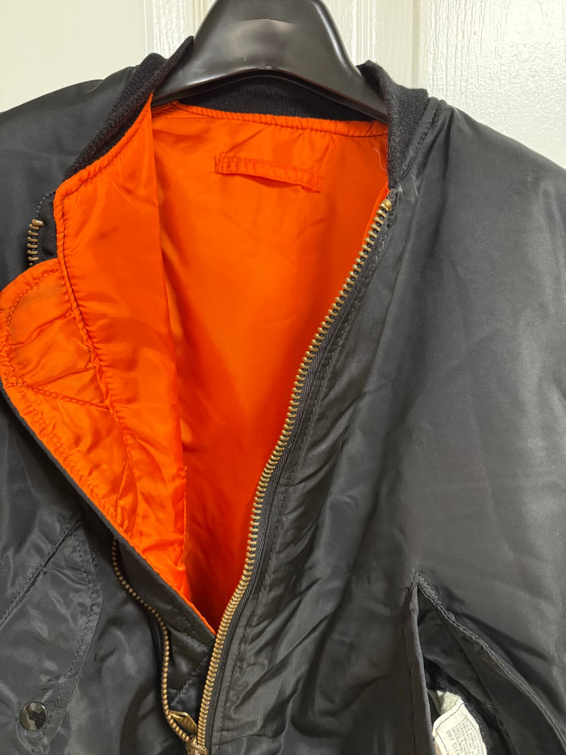 알파인더스트리 90s 미군 오리지날 ma-1 민수용 봄버 L 상품이미지4