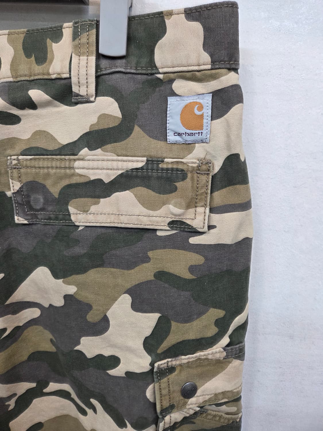 칼하트 릴렉스드핏 코튼 카모 카고반바지 38 상품이미지3