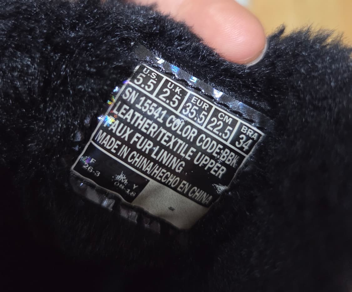 스케쳐스 블랙 털 부츠 상품이미지5