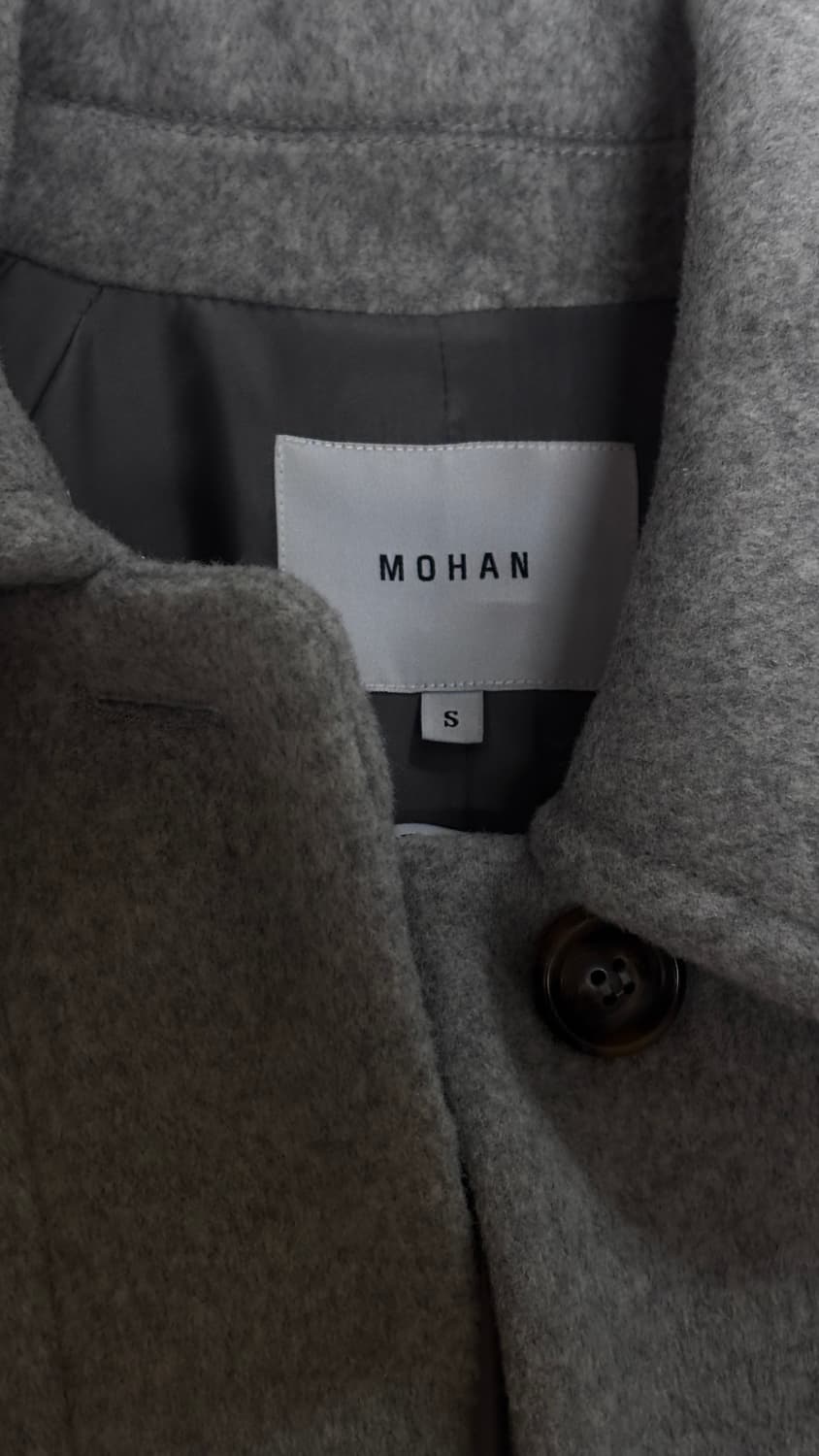 MOHAN 코트 울 100 롱코트 그레이 상품이미지3