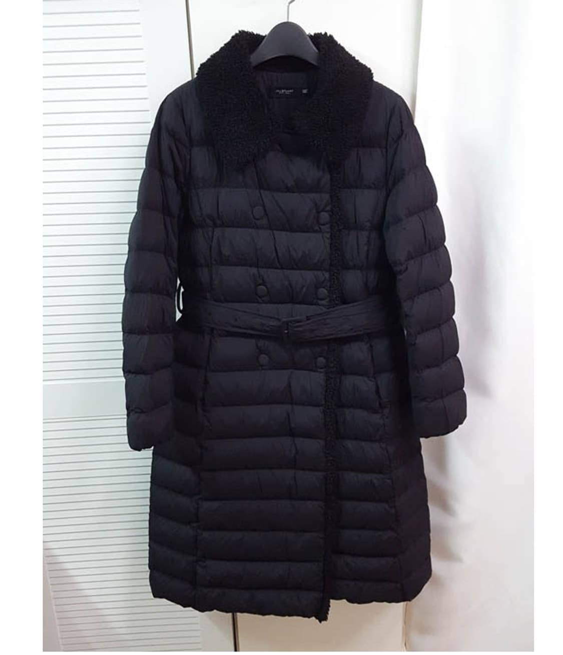 질스튜어트 뉴욕 여성 벨티드 구스다운 패딩 코트 블랙 상품이미지1