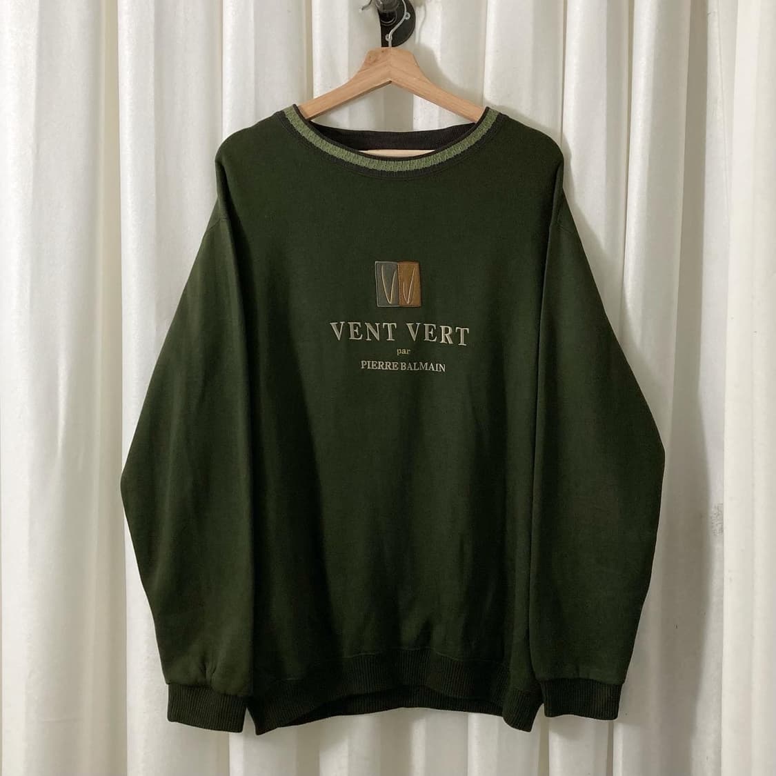 발망 딥그린 앞프린팅 맨투맨 상품이미지1