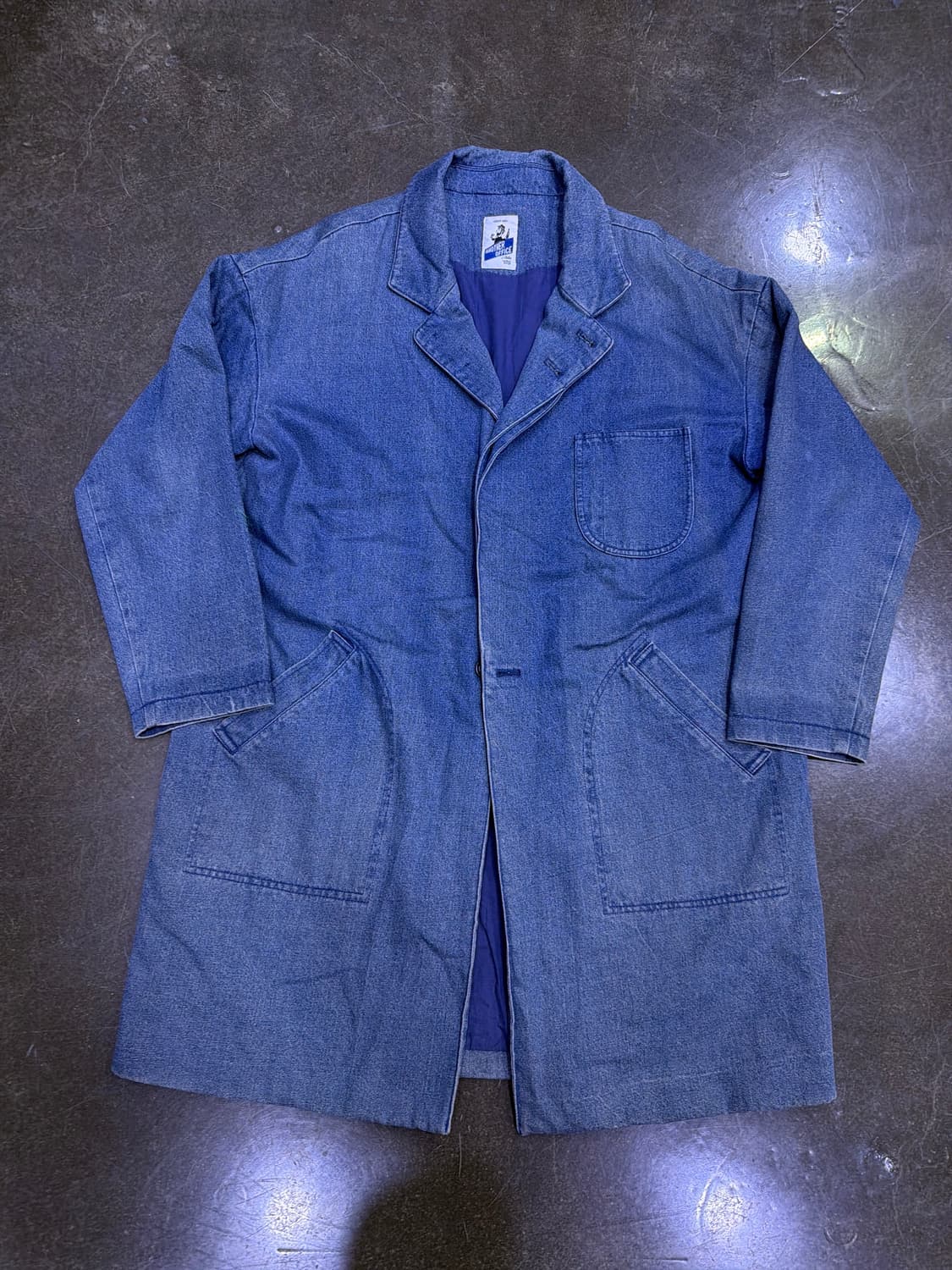 어나더오피스 데님 코트 워싱 청자켓 L 상품이미지1