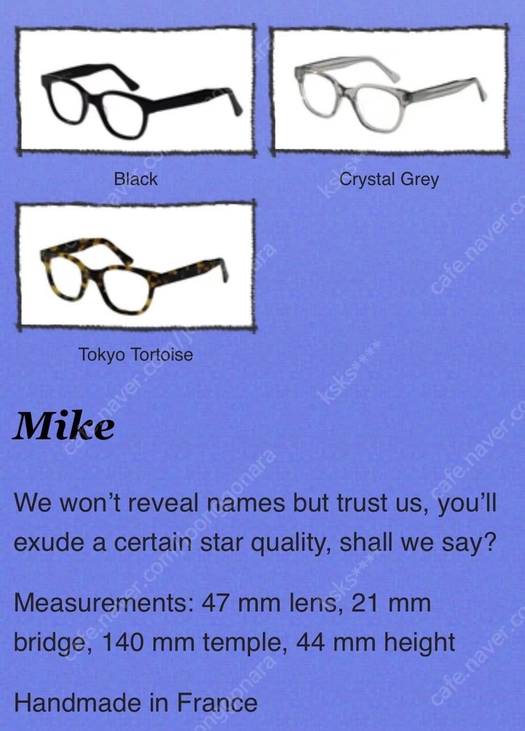 톰삭스 시그니처 Selima Optique Mike 안경테 47사이즈 상품이미지2
