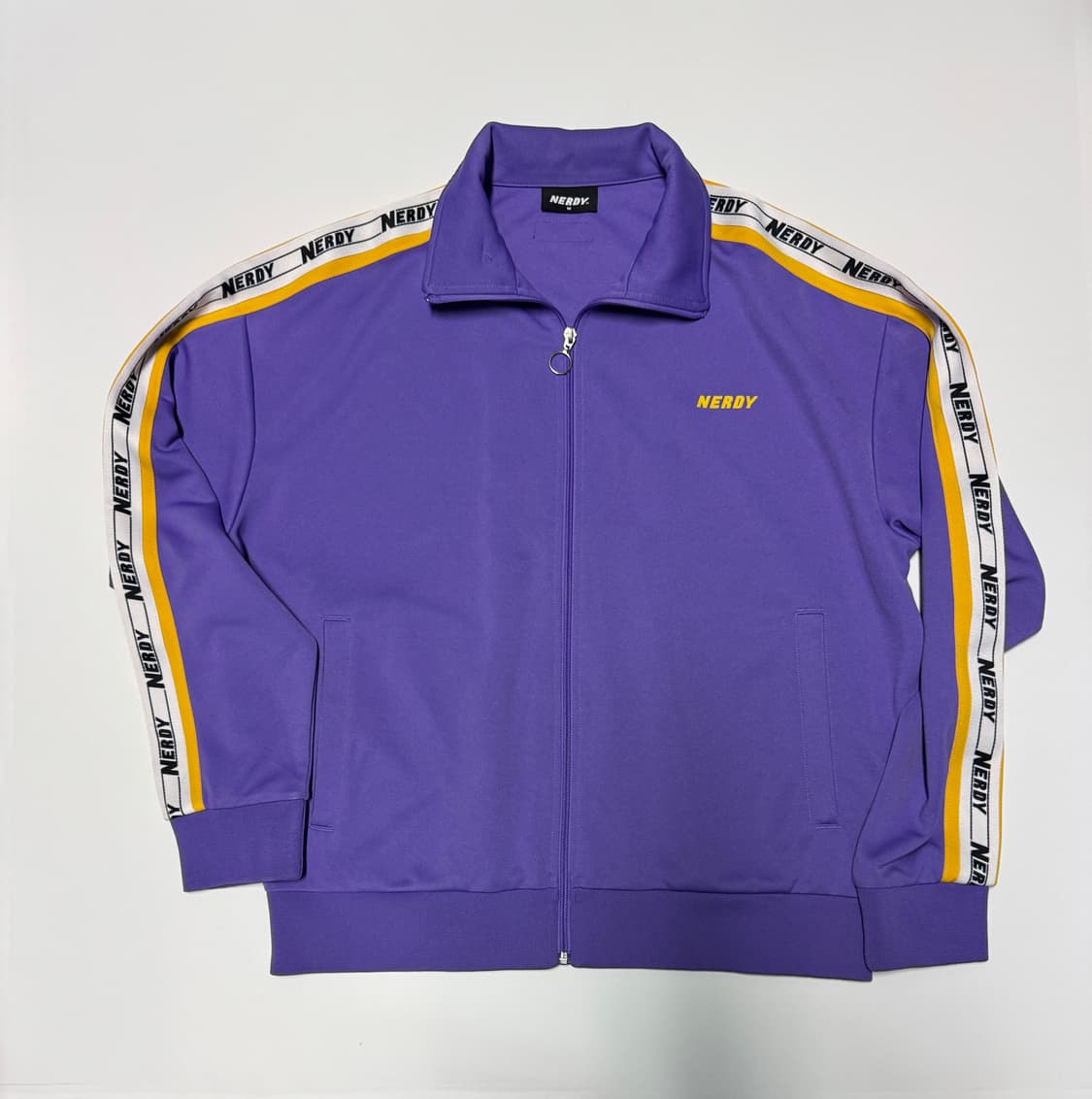 널디 NERDY 사이드 라인 오버핏 트랙탑 져지 XL~ 상품이미지1