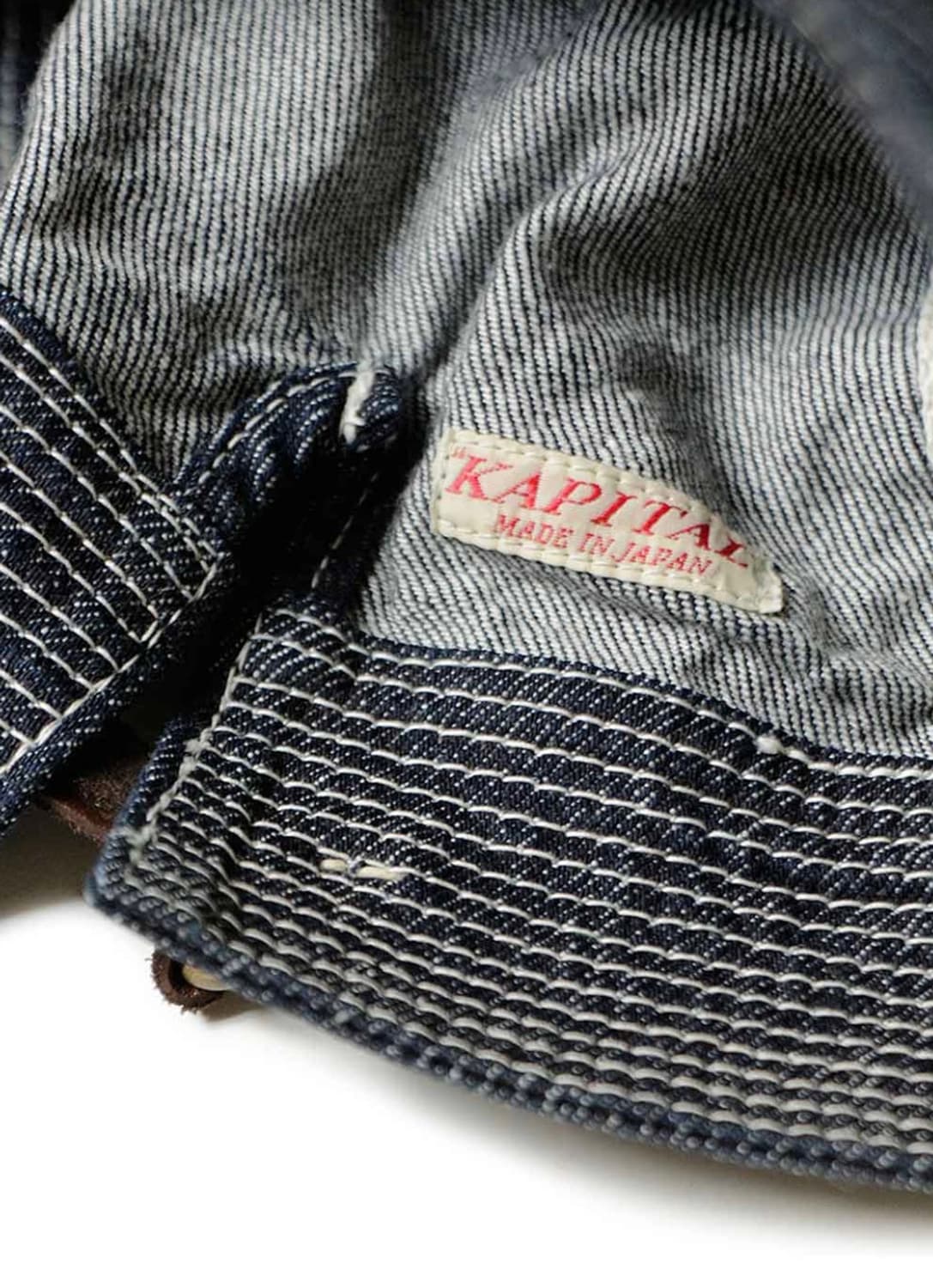 Kapital 노인과 바다 데님 캡 다크 인디고 상품이미지4