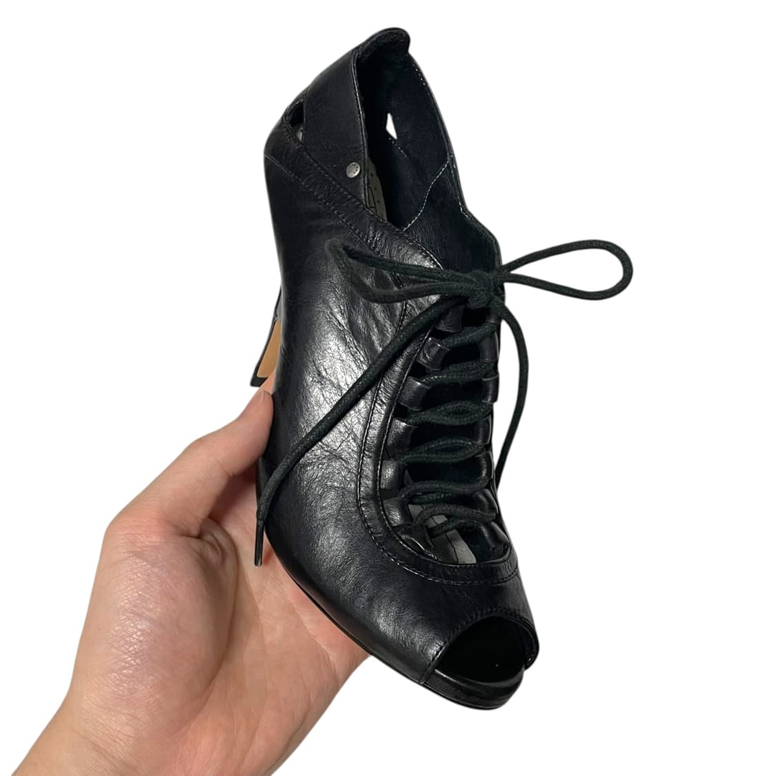 디젤 오픈토 레이스업 힐 상품이미지5