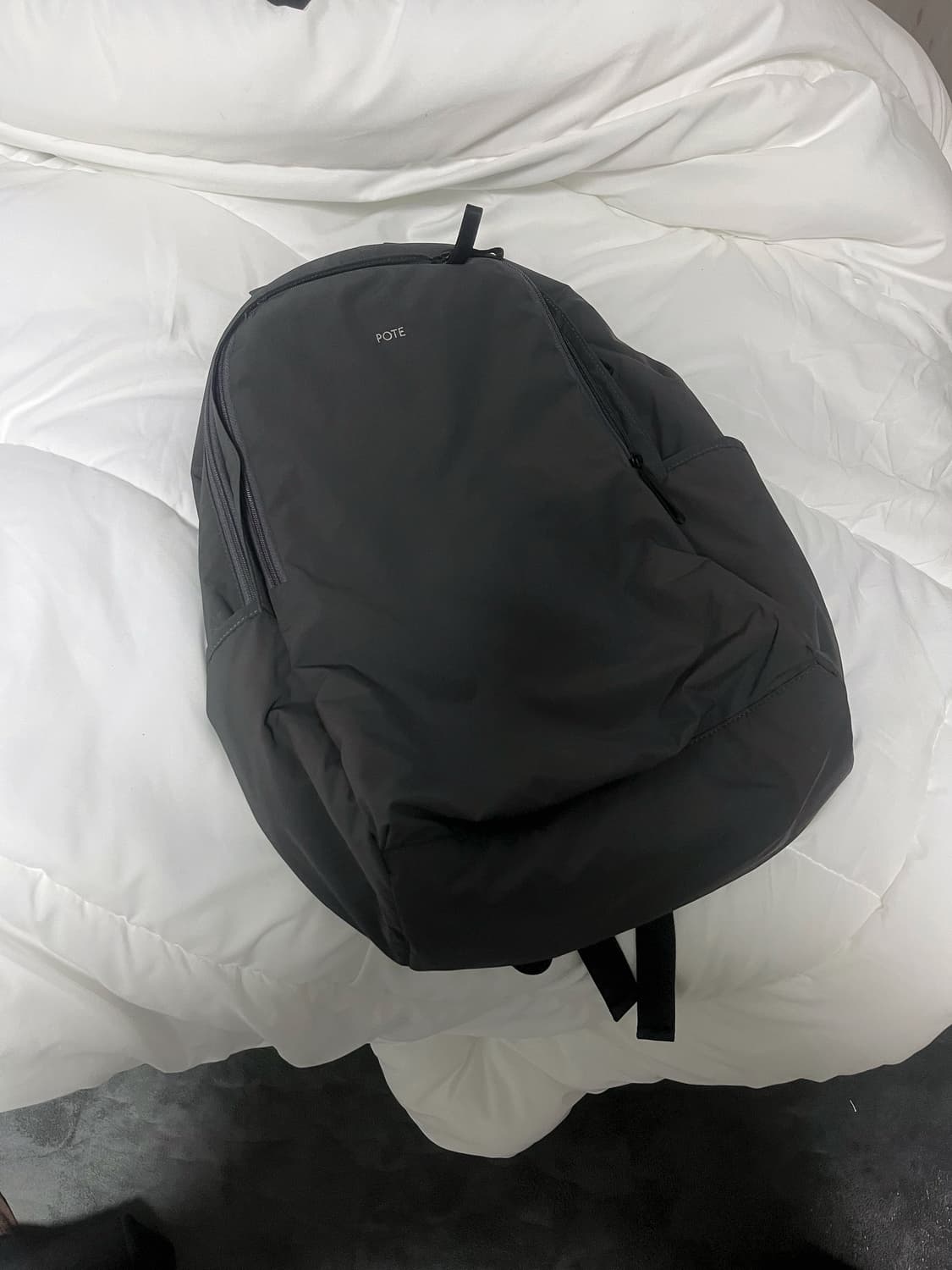 포테 백팩 그레이 L 상품이미지2