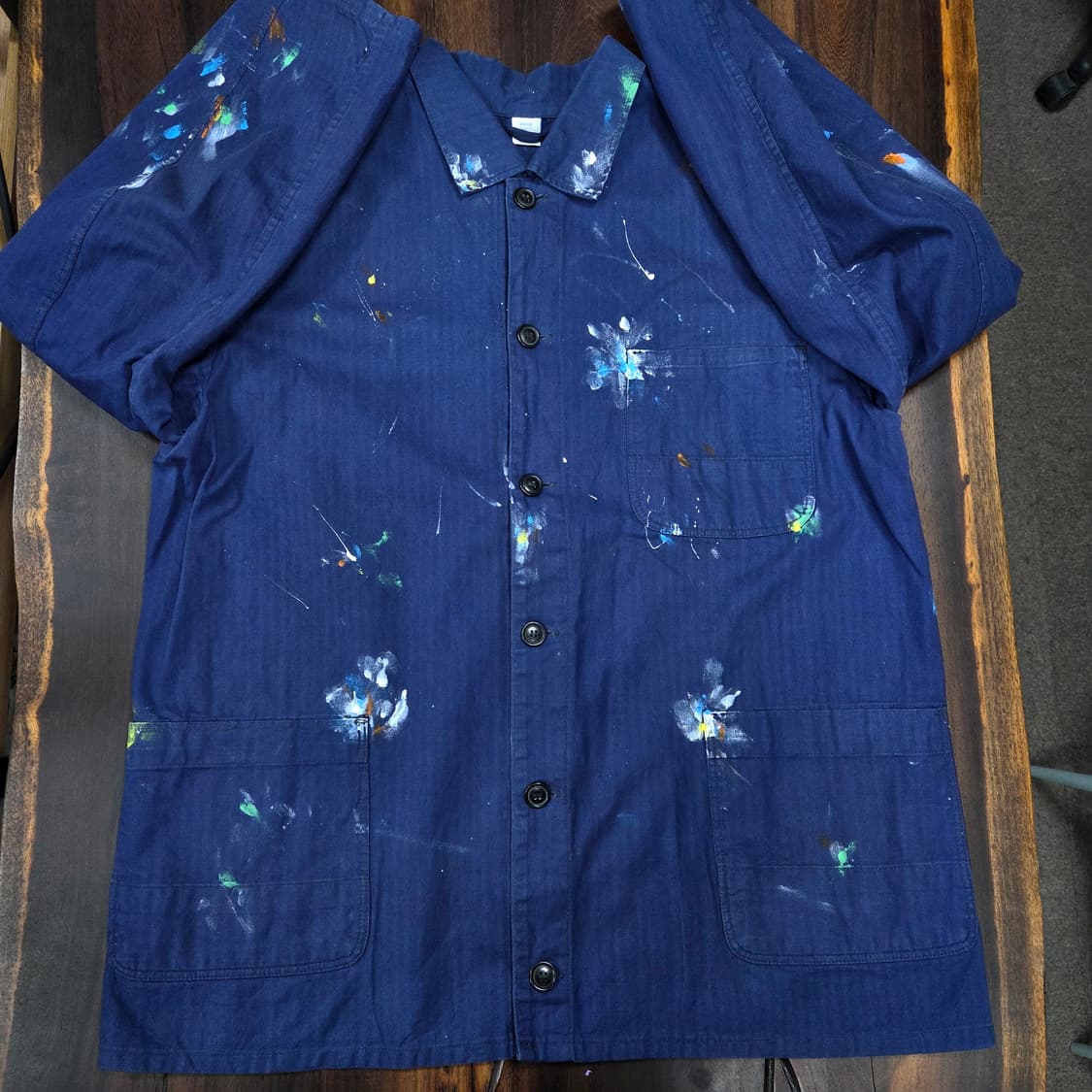 핸드 페인팅 프렌치 워크 자켓 상품이미지3