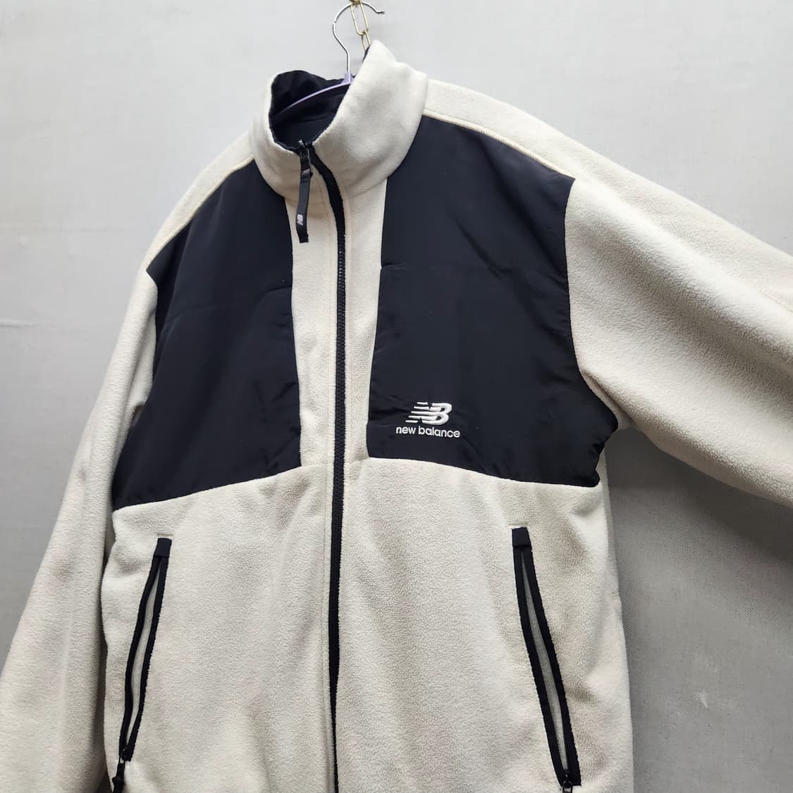 뉴발란스 양털/나일론 양면 후리스 집업 L 상품이미지3