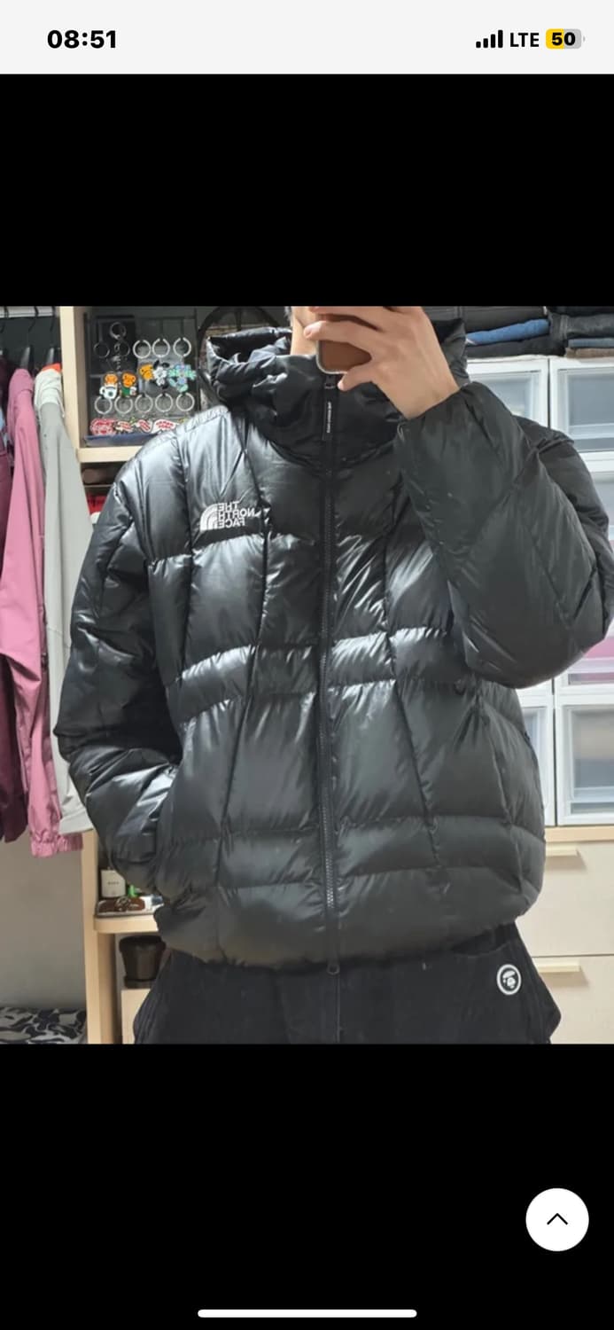 노스페이스 화이트라벨 웨이브 온볼 경량패딩 유광 상품이미지2