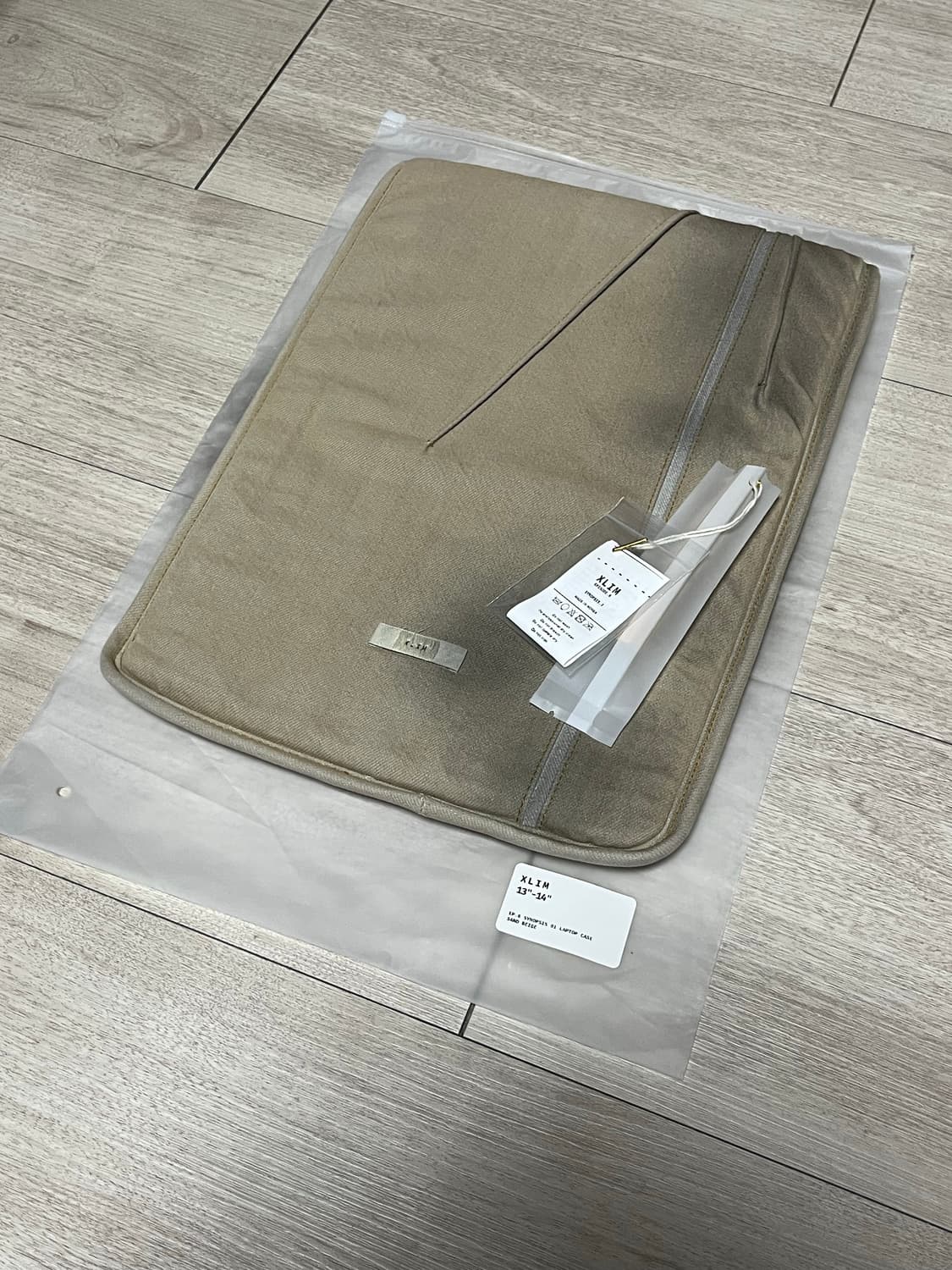 [13-14인치] xlim 노트북 파우치 (sand beige) 상품이미지1