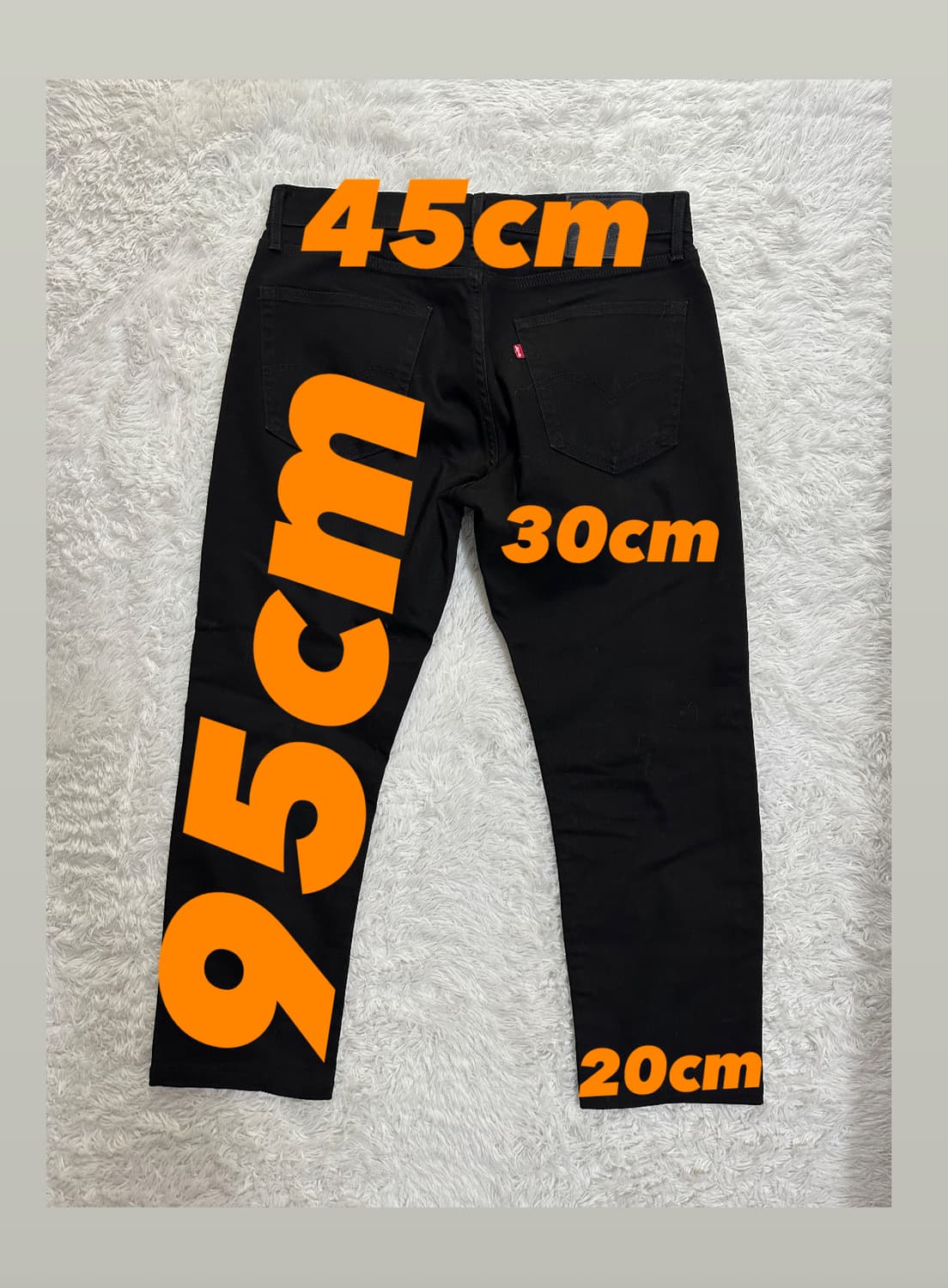 리바이스 프리미엄 블랙 진 W34 L32 상품이미지2