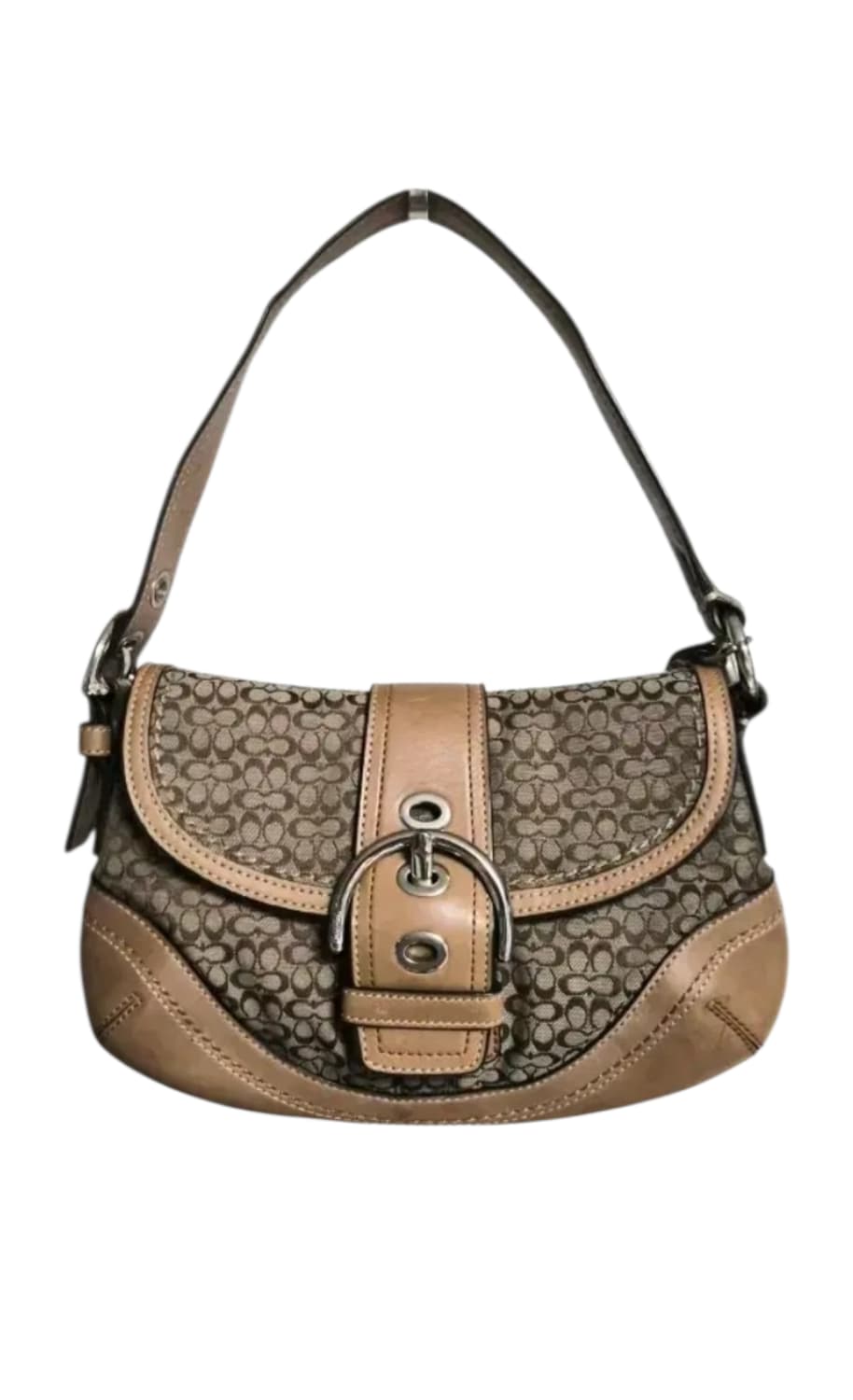 코치 스몰 소호 호보 원 숄더백 레더 블루 히메 갸루 코치시그니처 y2k 상품이미지1