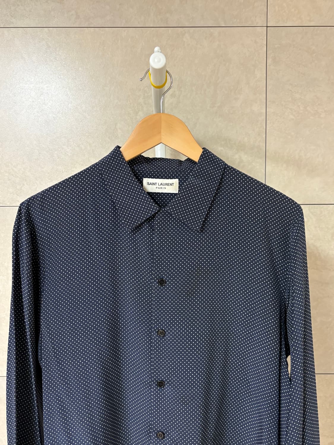 생로랑 13시즌 마이크로 도트 셔츠 상품이미지2