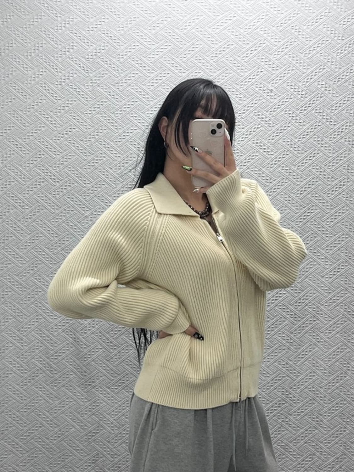 마리테 프랑소와 저버 여리핏 뜨개 니트 가디건 M C08730 상품이미지2