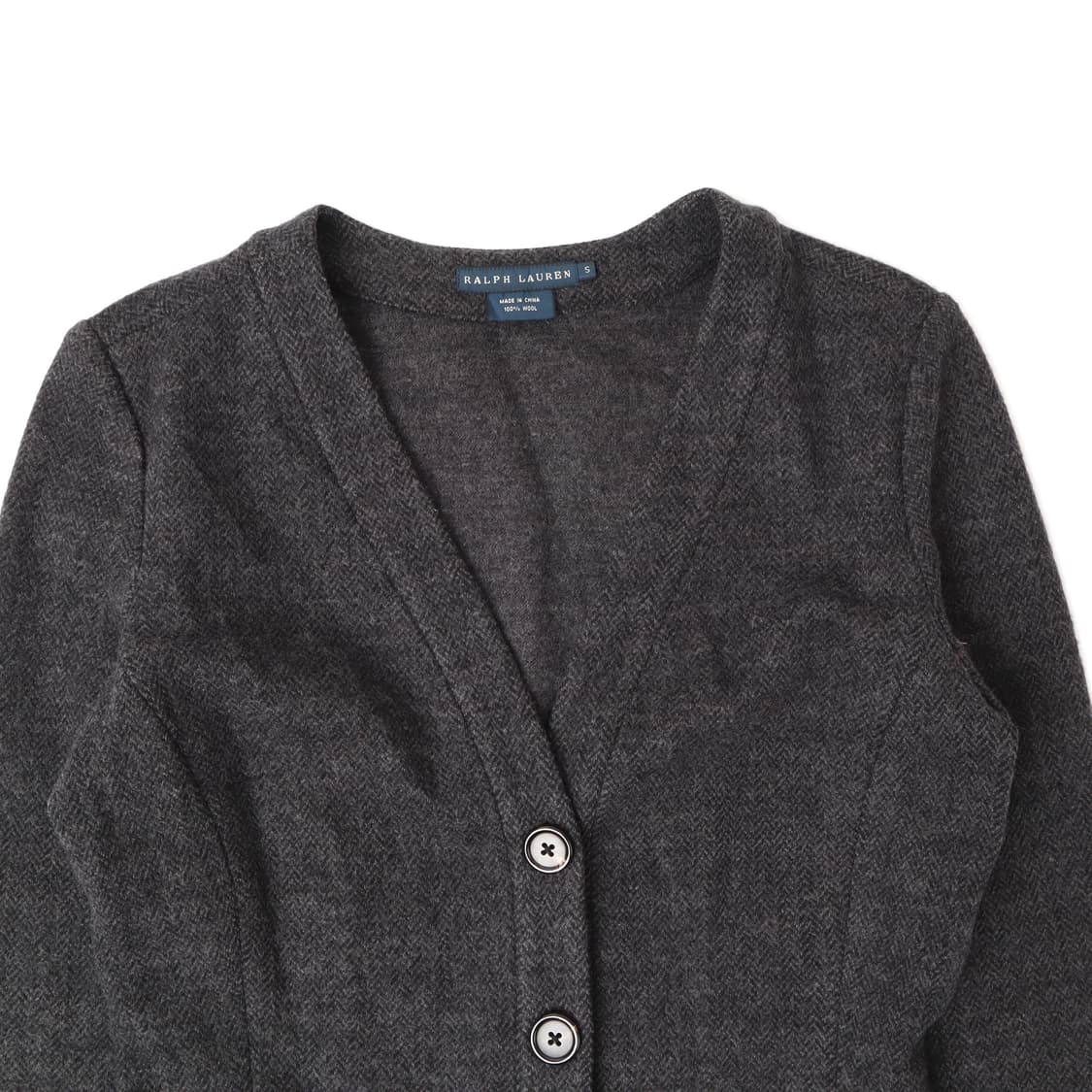 랄프로렌 챠콜그레이 울 버튼 가디건 상품이미지2