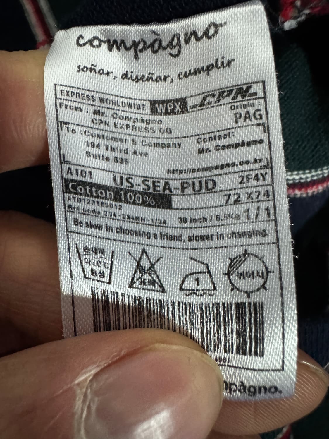 compagno 꼼파뇨 스트라이프 긴팔 롱 슬리브 상품이미지4