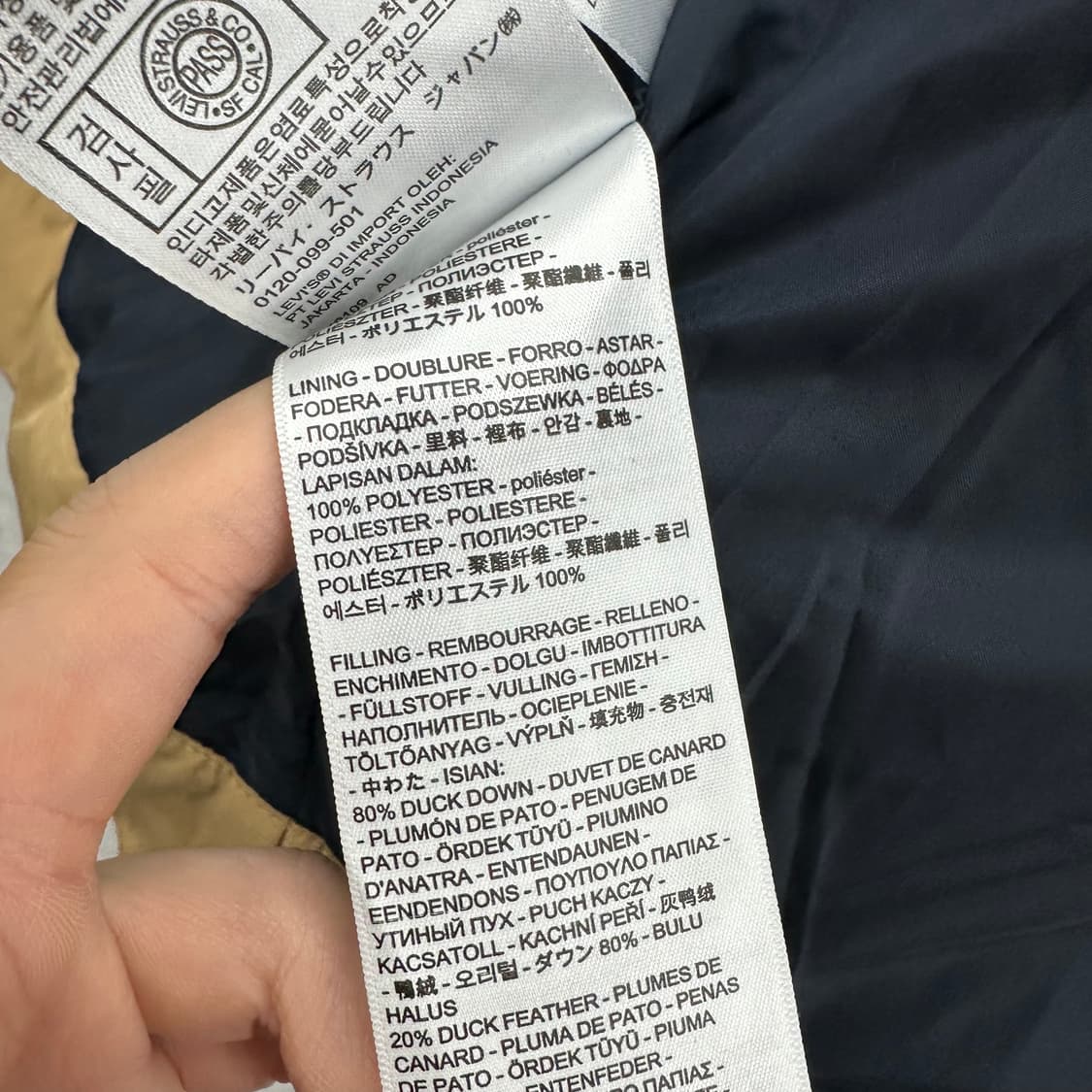 85 리바이스 여자 덕다운 패딩 상품이미지6