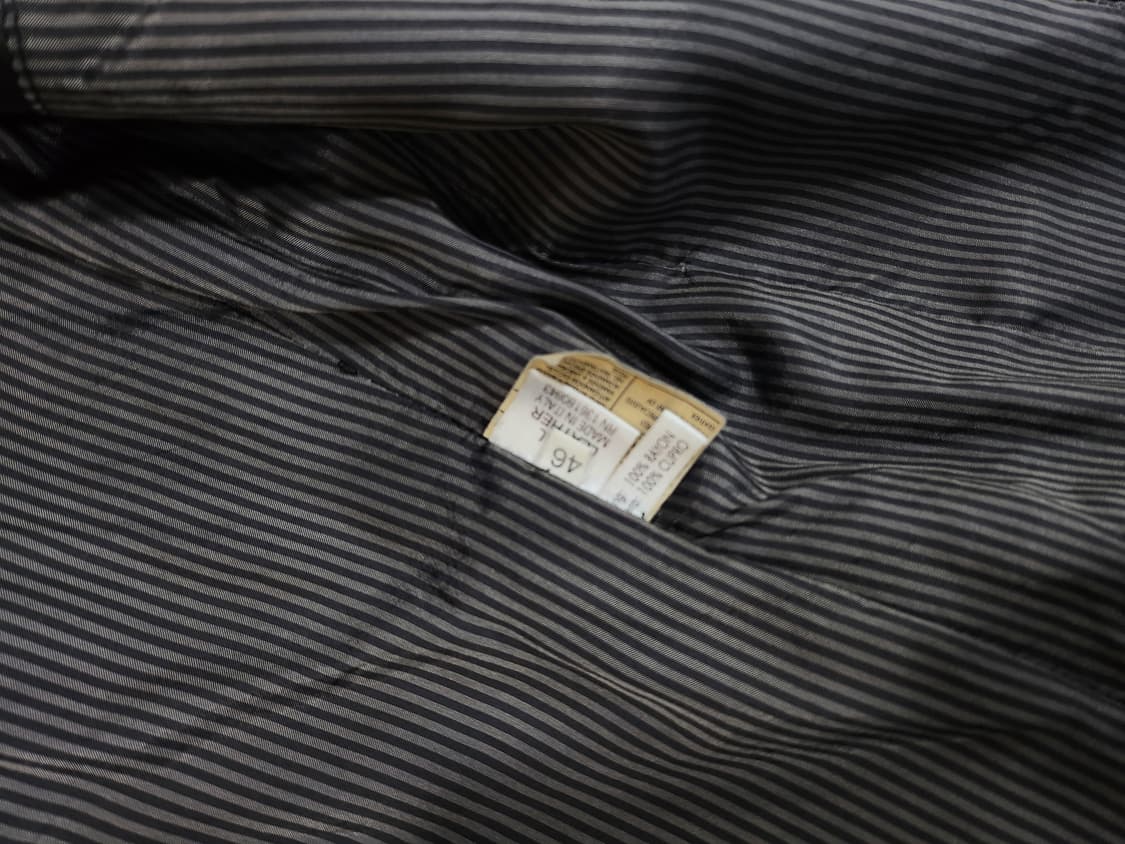 살바토레 페레가모 램스킨 블랙 가죽자켓 46 상품이미지7