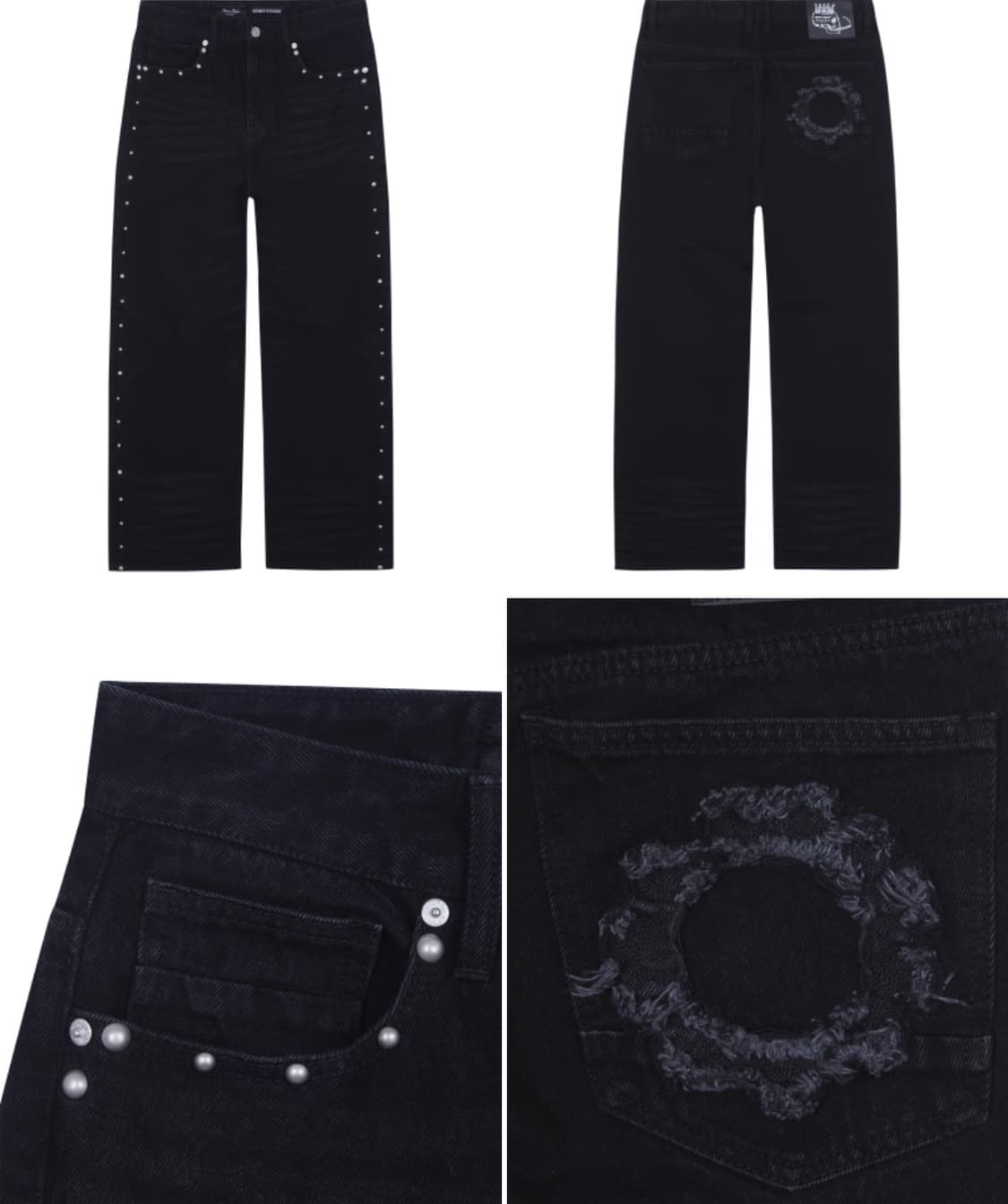 인세인개러지X스모크라이즈 콜라보 스티치 데님 32 상품이미지1