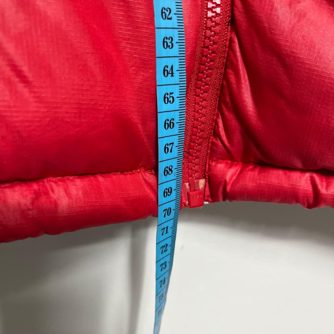 노스페이스 눕시 패딩 레드 90 상품이미지8